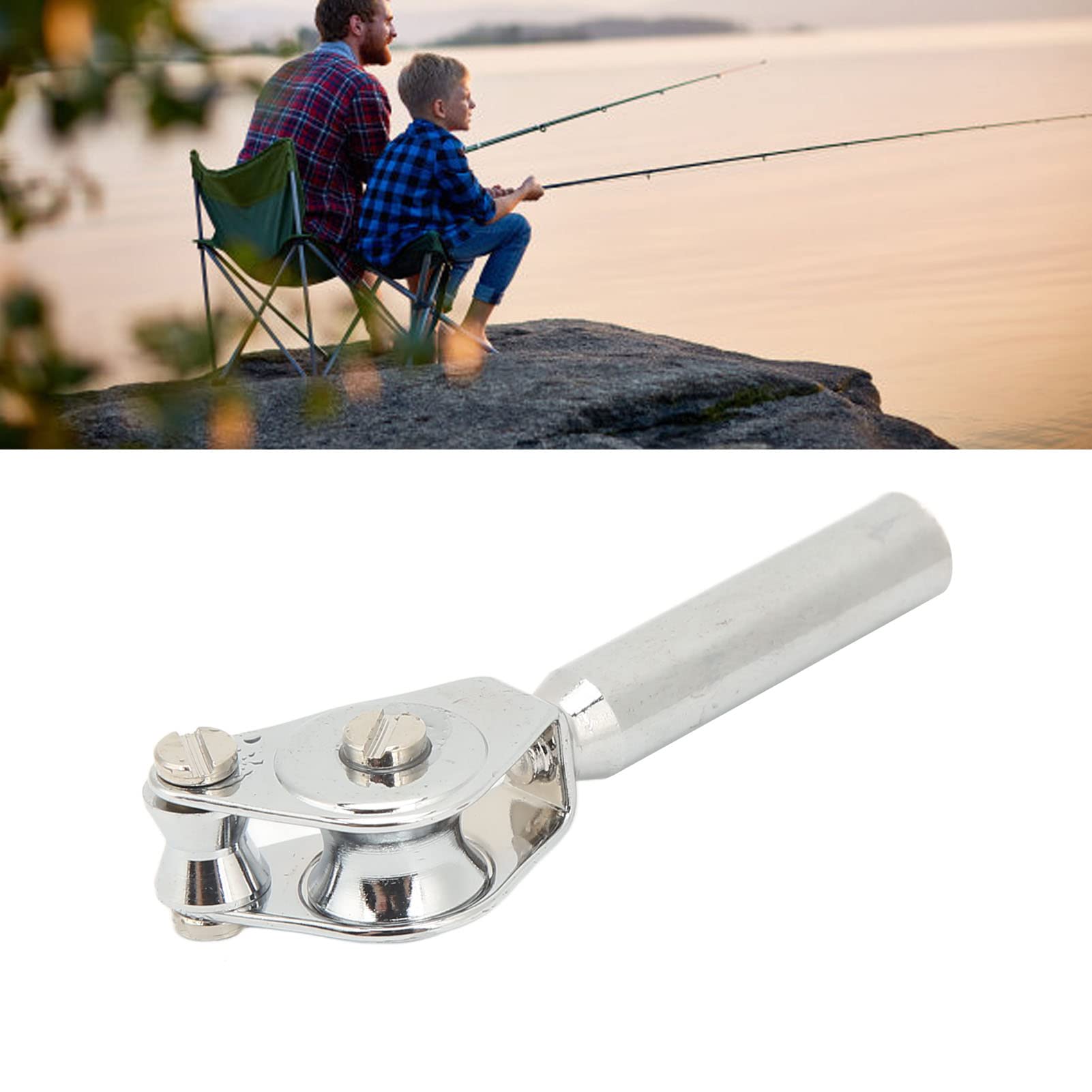 **Premium Saltwater Fishing Reel Guide - Heavy Duty Double Pulley Fishing Tackle (6mm) for Deep Sea & Freshwater Angling - Ideal for Surf, Boat & Shore Fishing**