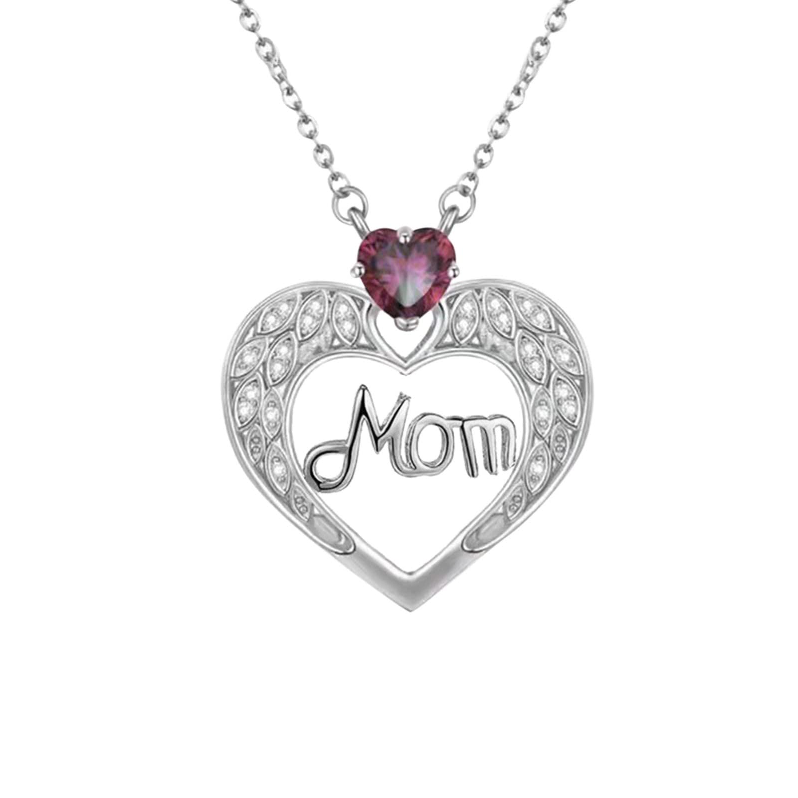 Personalized Memorial Necklace for Women - Custom Engraved Mother's Pendant Jewelry Gift - Gold Plated Keepsake Necklace for Mom, Wife, Daughter - Perfect for Anniversaries, Birthdays & Remembrance Gifts