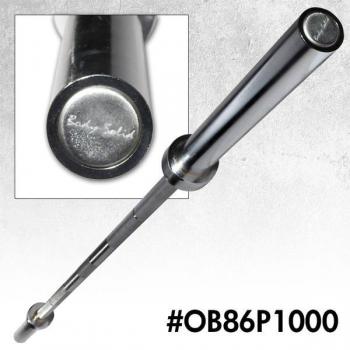 Body Solid OB86P1000 Olympic Power Bar - 1000lb Weight Capacity for Strength Training & Powerlifting - Perfect for Home Gyms & CrossFit Workouts