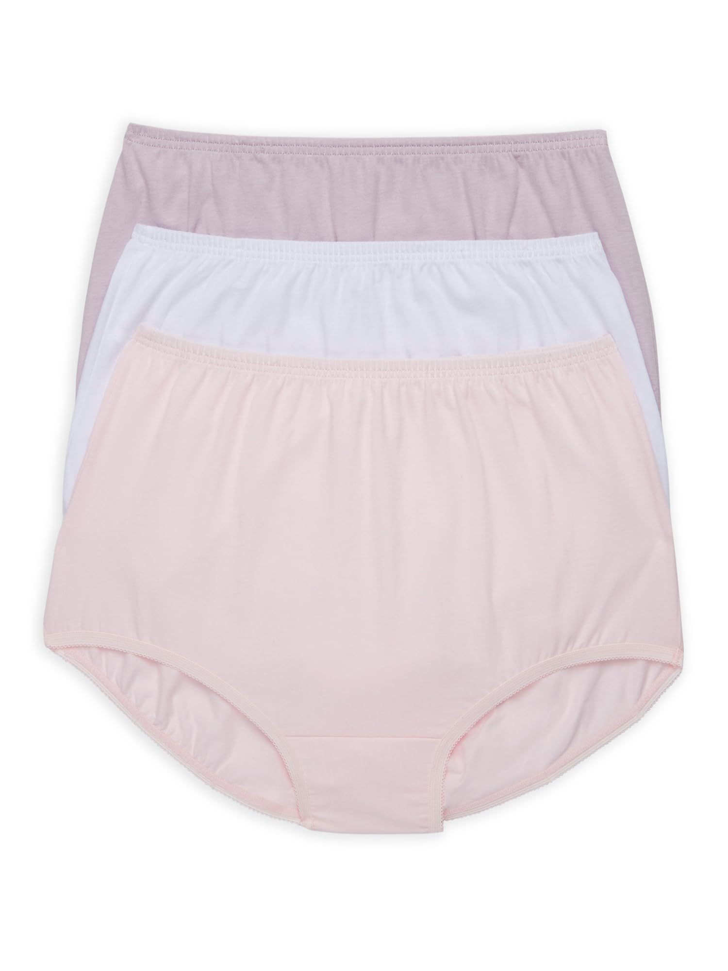 Vanity Fair Women's Perfectly Yours Tailored Ravissant Brief Underwear (3 Pack) - Comfortable Everyday Wear for Work, Travel & Lounge
