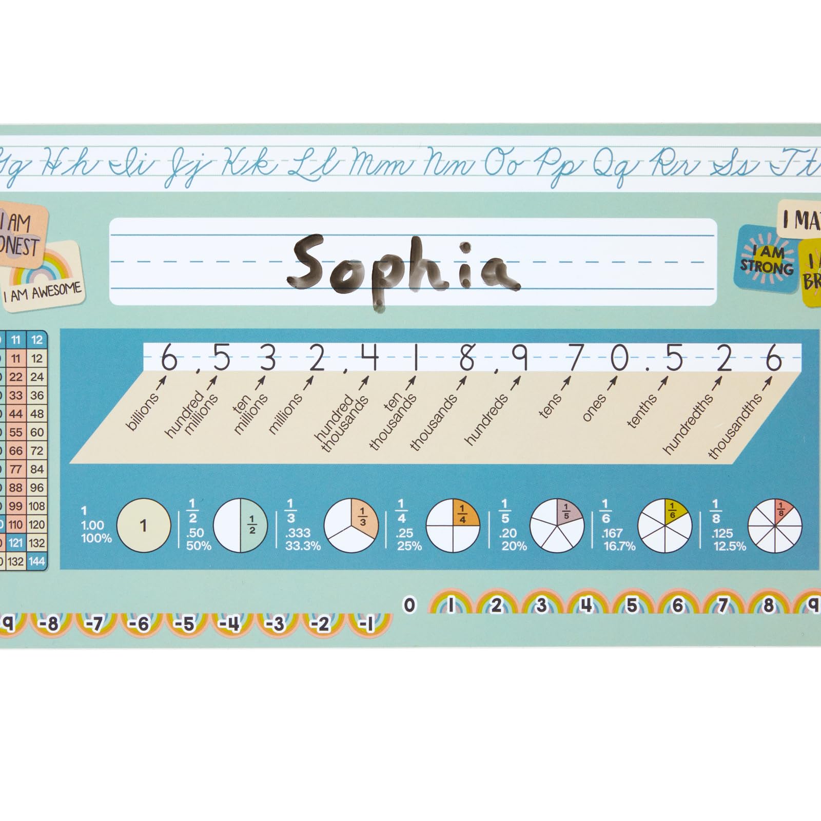Boho Self-Adhesive Vinyl Desktop Helpers - Set of 24 - Intermediate - Colorful Sticky Notes for Office, School & Home Organization - Perfect for Planners, Journals & Bulletin Boards