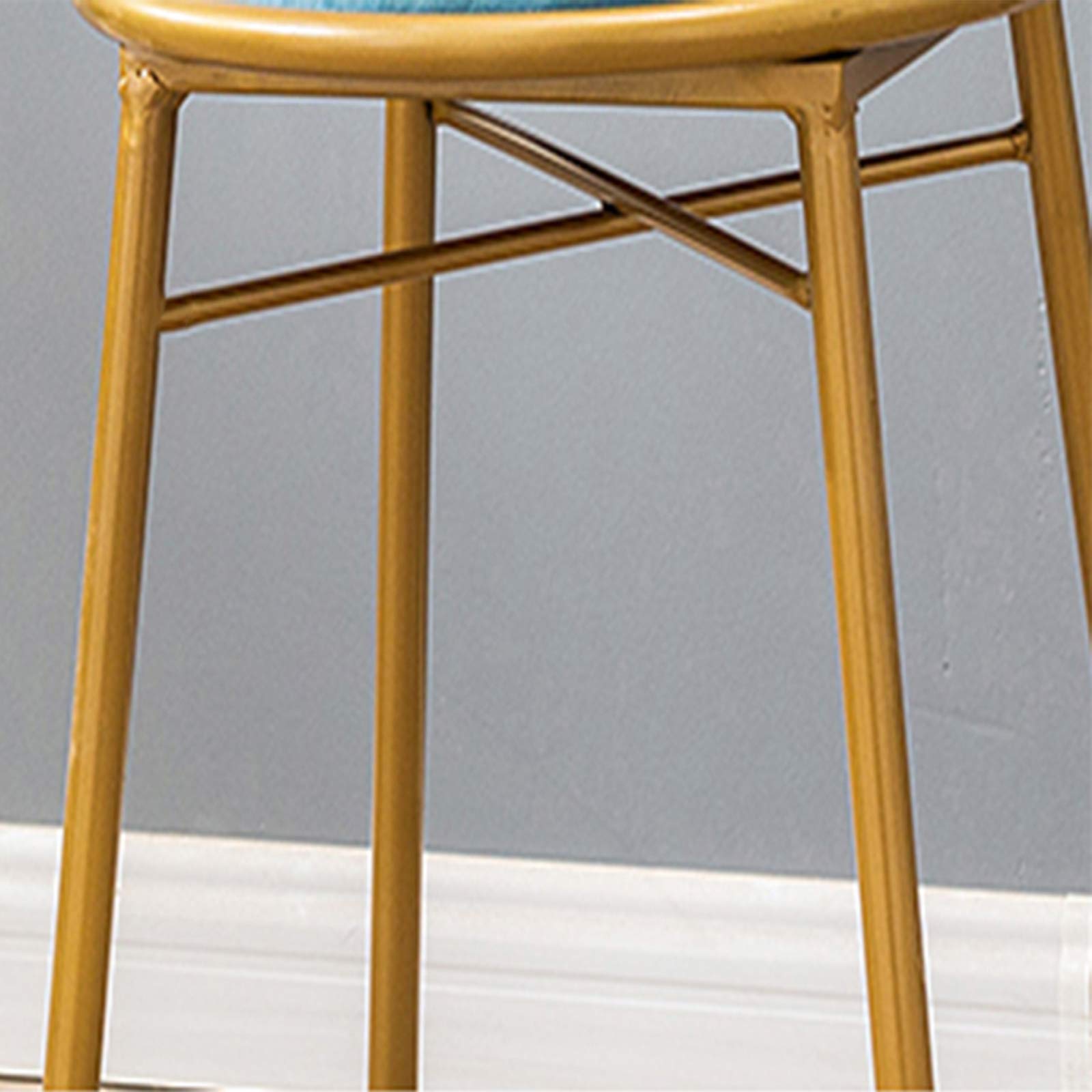 Golden Makeup Chair with Pink Cushion - Elegant Metal Dining Chair with Butterfly Bow Tie Backrest, Creative Dressing Table Stool for Girls Bedroom, Lounge & Decorative Furniture - Perfect for Vanity, Salon, and Home Decor
