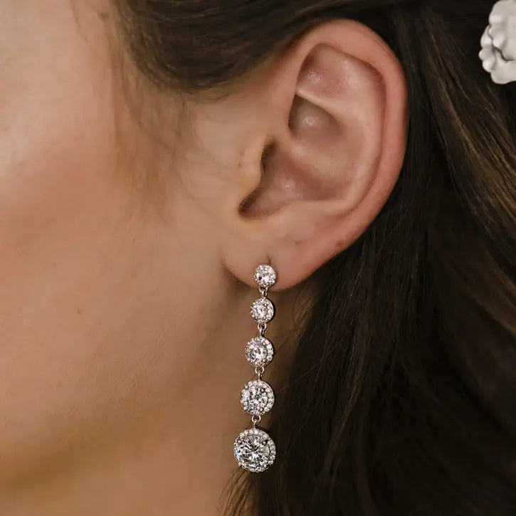 Sparkling E2167 Rhinestone Earrings for Women - Elegant Crystal Stud Earrings for Parties, Weddings & Special Occasions