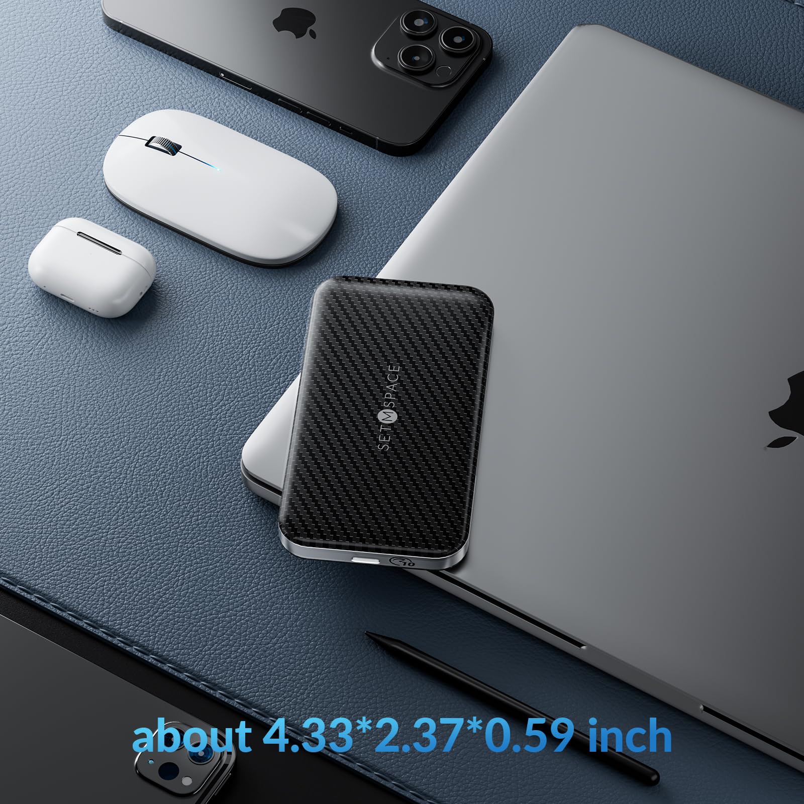 500GB External SSD Hard Drive - 10Gbps USB C Portable Storage with 1030MB/s Speed | High-Performance Solid State Drive for Mac, Xbox, PC, PS5 | Ideal for Data Backup, Gaming, Video Editing & Large File Transfer [LP10-500G]