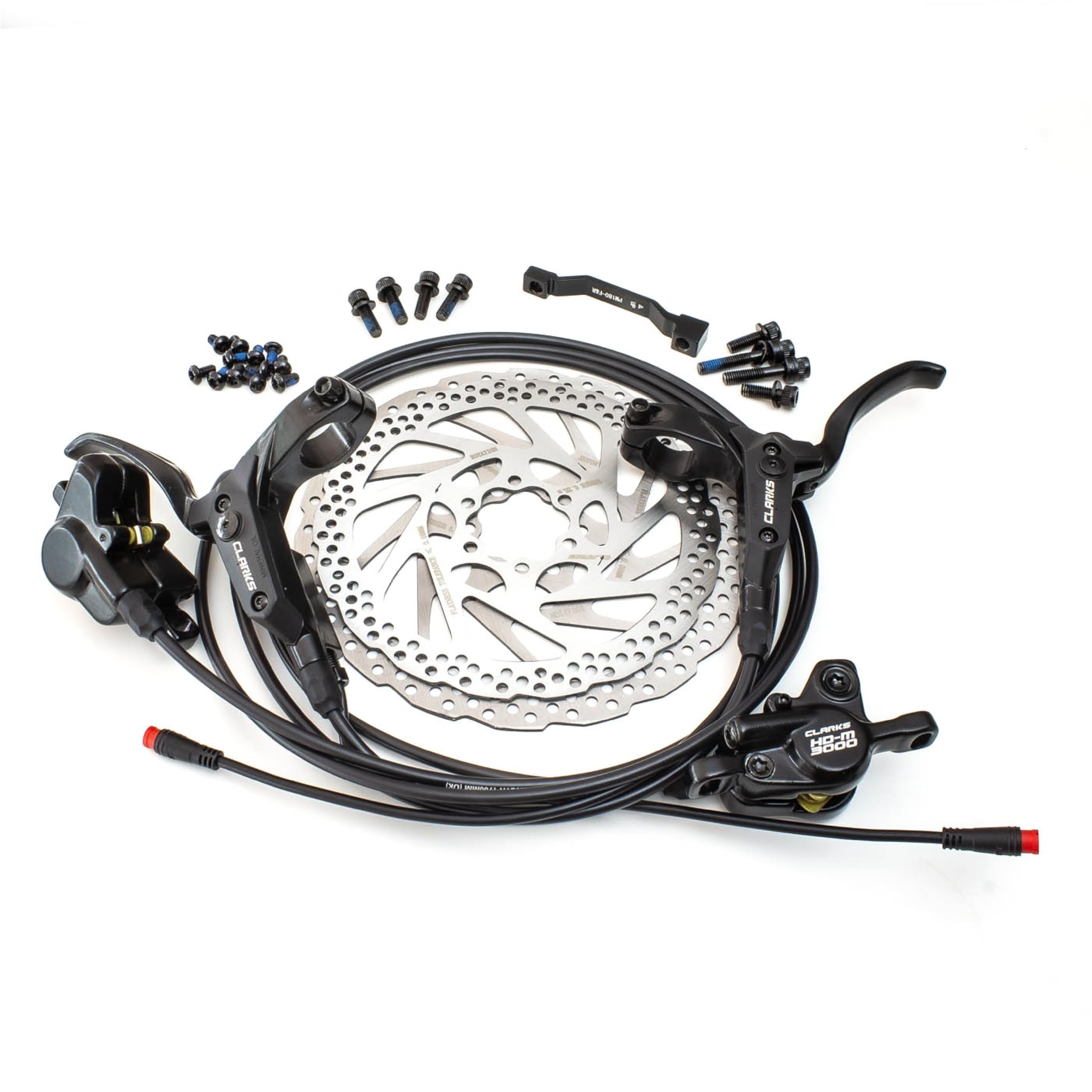 Clarks Hydraulic Disc Brake Set - Premium Mountain Bike Braking System for MTB, Road & E-Bikes | Smooth Stopping Power for Trail Riding & Commuting