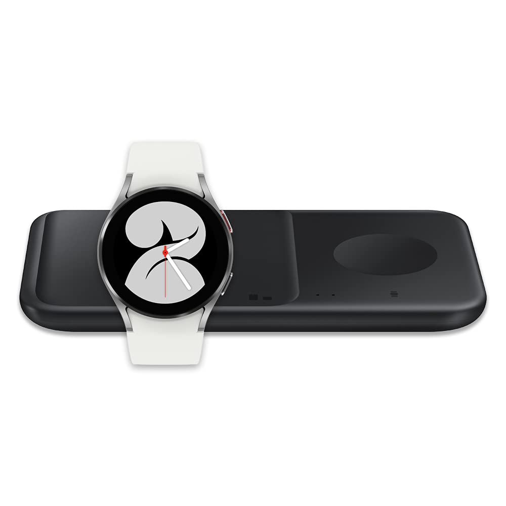 SAMSUNG Galaxy Watch 4 44mm LTE Smartwatch - Silver (US Version) with Fast Wireless Charging Pad - Fitness Tracker, Heart Rate Monitor, Sleep Tracking - Perfect for Workouts, Running & Daily Use