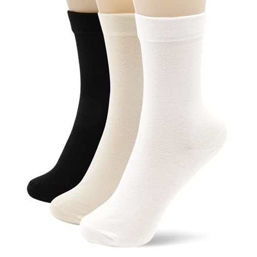 3 Pairs (Black, White, Nude)