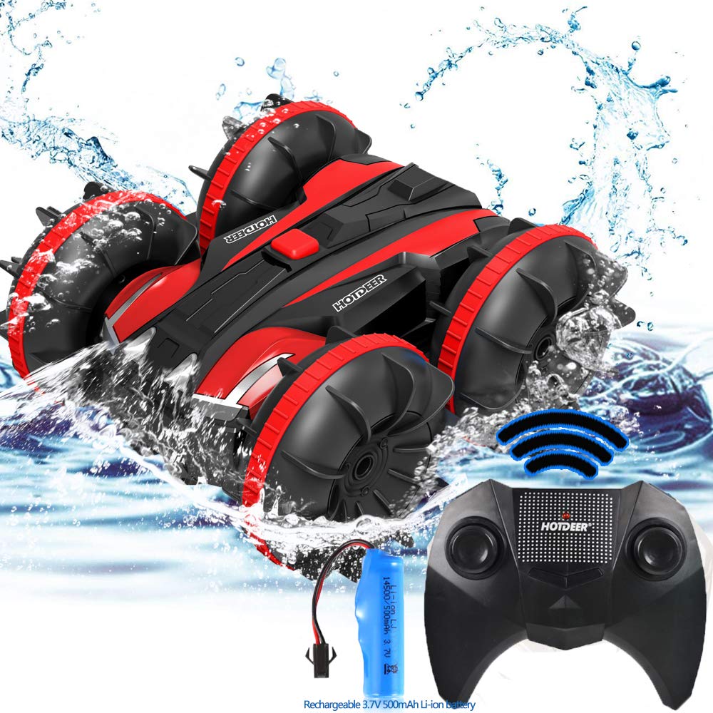 **Best Remote Control Cars for Kids - 4WD 2.4Ghz Waterproof RC Stunt Vehicles, Off-Road Rock Crawler & Pool Water Toys - Perfect Gift for Boys & Girls (Christmas, Birthday, Party) - Indoor & Outdoor Play**