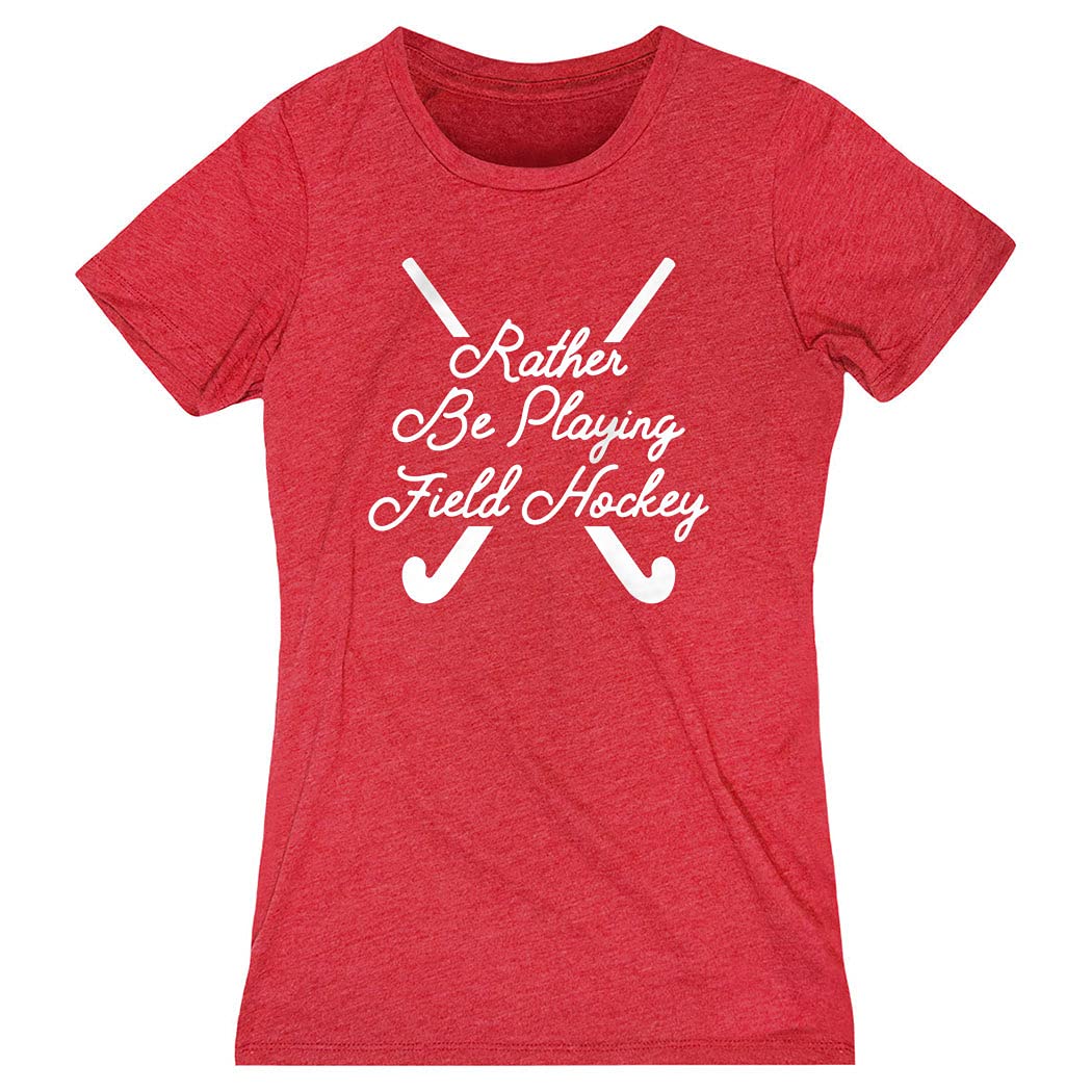 ChalkTalkSPORTS Women's Field Hockey T-Shirt - Soft Everyday Tee for Players & Fans | Comfortable Adult Sizes | Perfect for Training, Games & Casual Wear