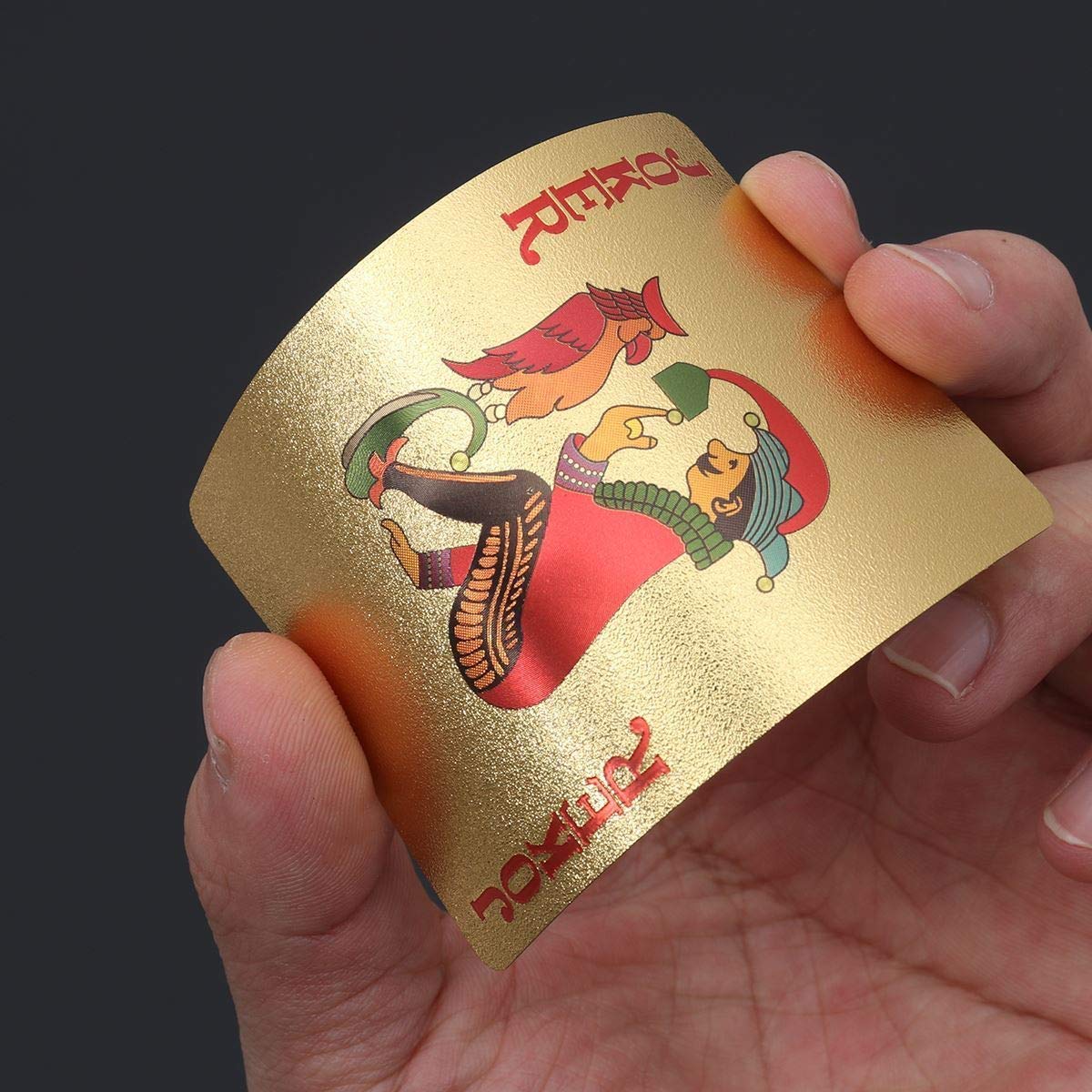 Premium Gold Playing Cards - Waterproof, Washable & Flexible Poker Cards for Parties & Games | High-Grade Plastic Material | Perfect for Casino Nights, Magic Tricks & Family Game Nights