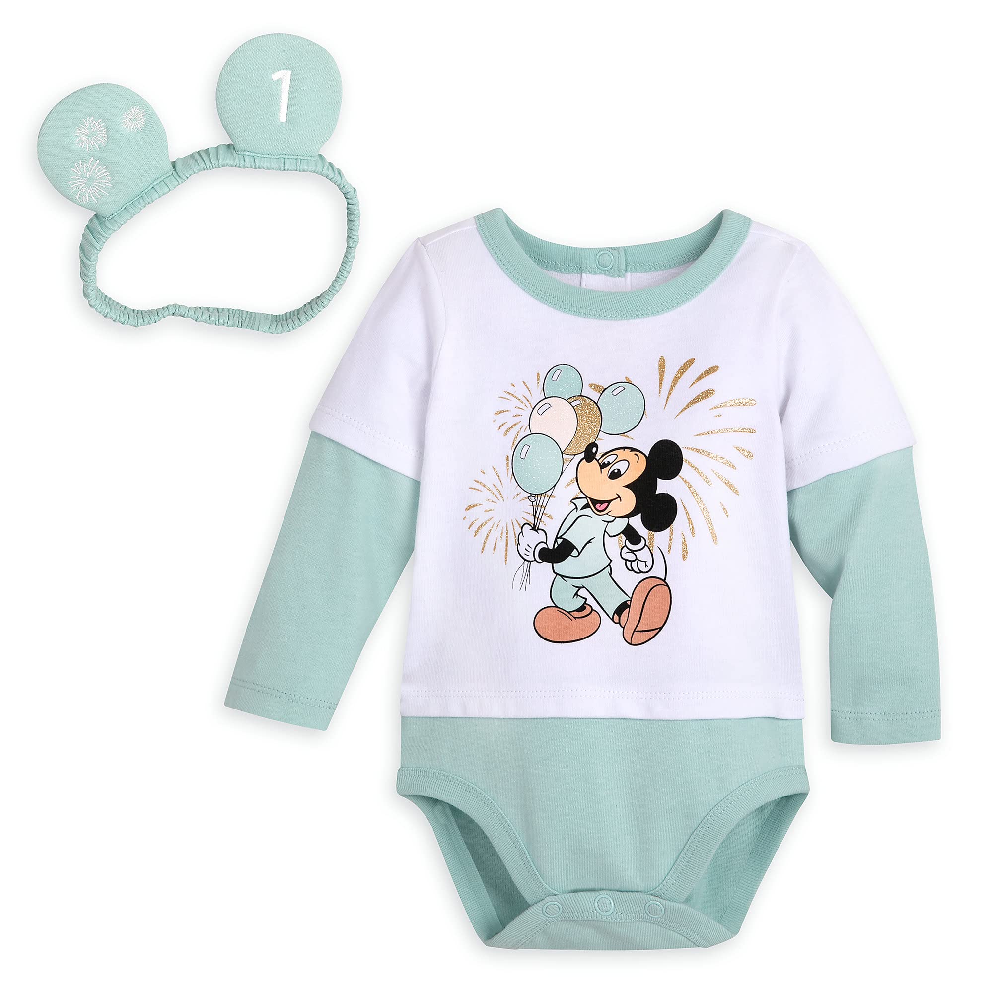 Disney Mickey Mouse First Birthday Outfit Set for Baby Boys & Girls - Cute 1st Birthday Party Clothes & Photo Shoot Outfits