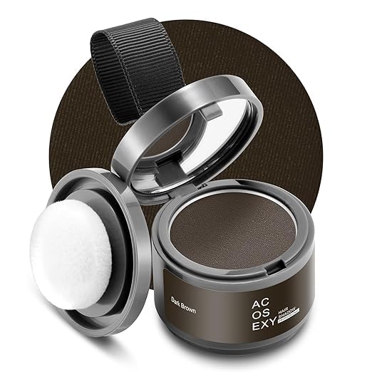 Root Touch Up Hair Color Powder - Dark Brown for Women & Men | Eyebrow, Beard & Gray Hair Coverage | Quick Fix for Bald Spots & Hairline | Perfect for Daily Use, Travel & Special Occasions