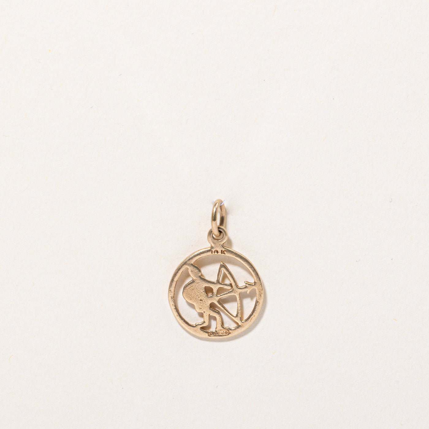 10K Yellow Gold Archer Charm Pendant - Elegant Jewelry for Women - Perfect for Necklaces, Bracelets & Gifts | Archery Theme Jewelry for Sports Lovers & Fashion Accessories