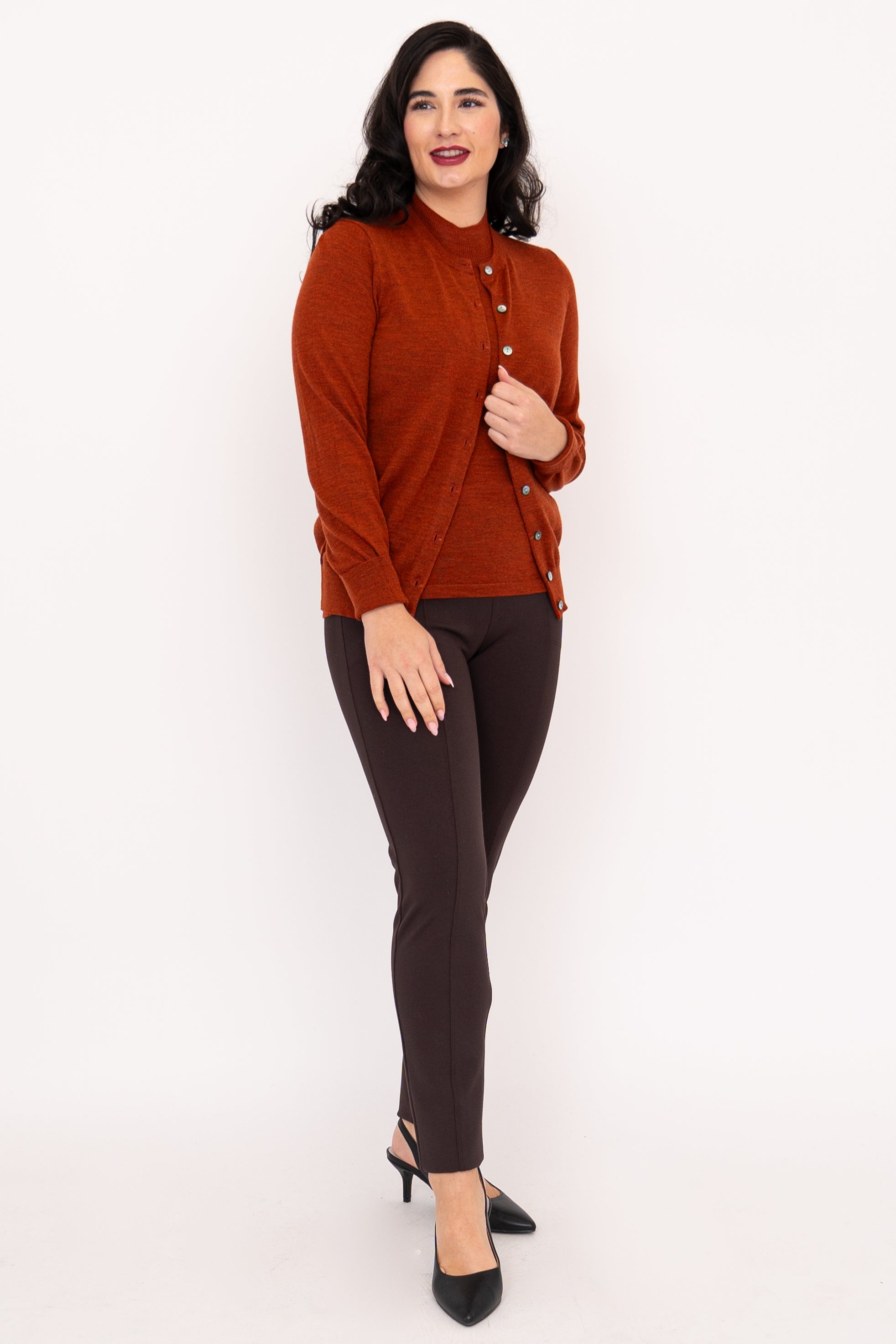 Bronze Merino Wool Kitten Cardigan - Cozy & Stylish Sweater for Cats - Perfect for Winter & Photo Shoots