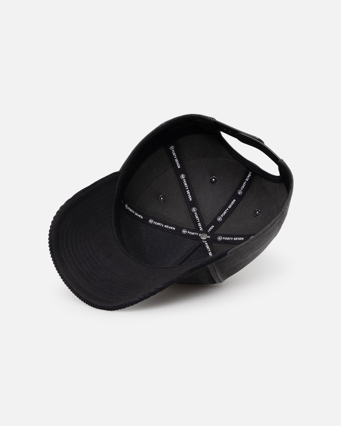 47 Brand Los Angeles Dodgers 'Apollo Corduroy' Snapback Hat - Black Adjustable Baseball Cap for Men & Women - Perfect for Game Day, Sports Events & Casual Wear