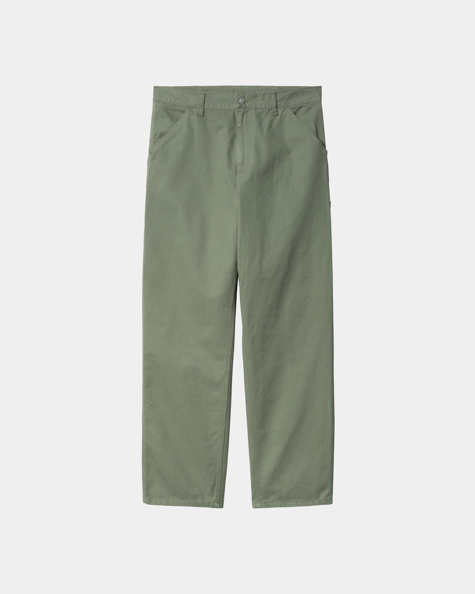Single Knee Work Pants - Durable Drill Fabric | Park (Garment Dyed) for Construction, Hiking & Outdoor Activities