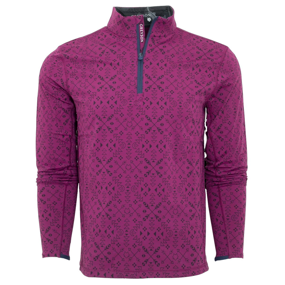 Greyson Sticks Feathers and Stones Tate Men's Golf 1/4 Zip Pullover - Lightweight Performance Golf Shirt for Men - Perfect for Golf Courses, Driving Range & Casual Wear