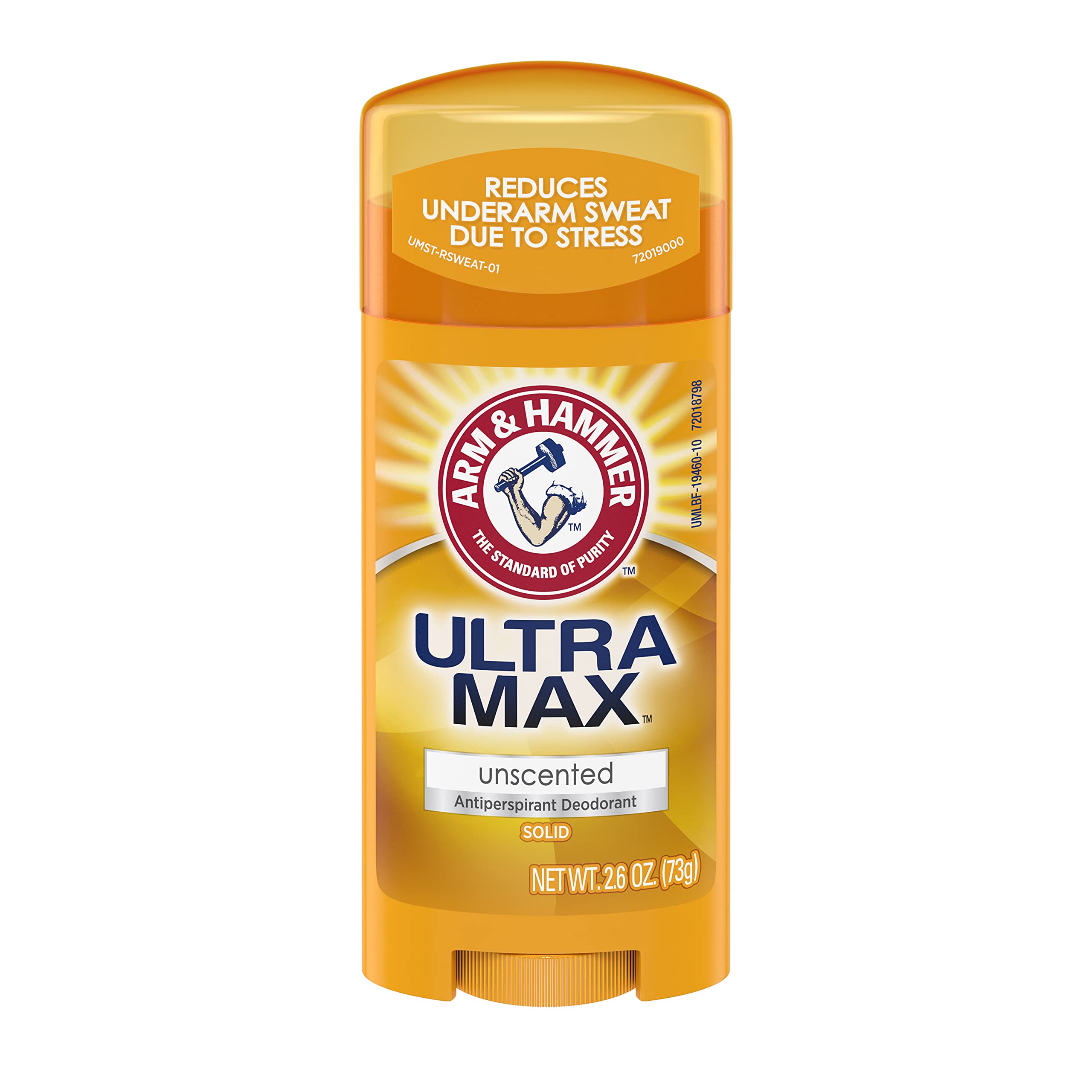 ARM & HAMMER Deodorant for Women & Men, Unscented, 2.6 oz - Aluminum Free, 24-Hour Odor Protection - Ideal for Sensitive Skin & Everyday Use at Home, Work or Gym