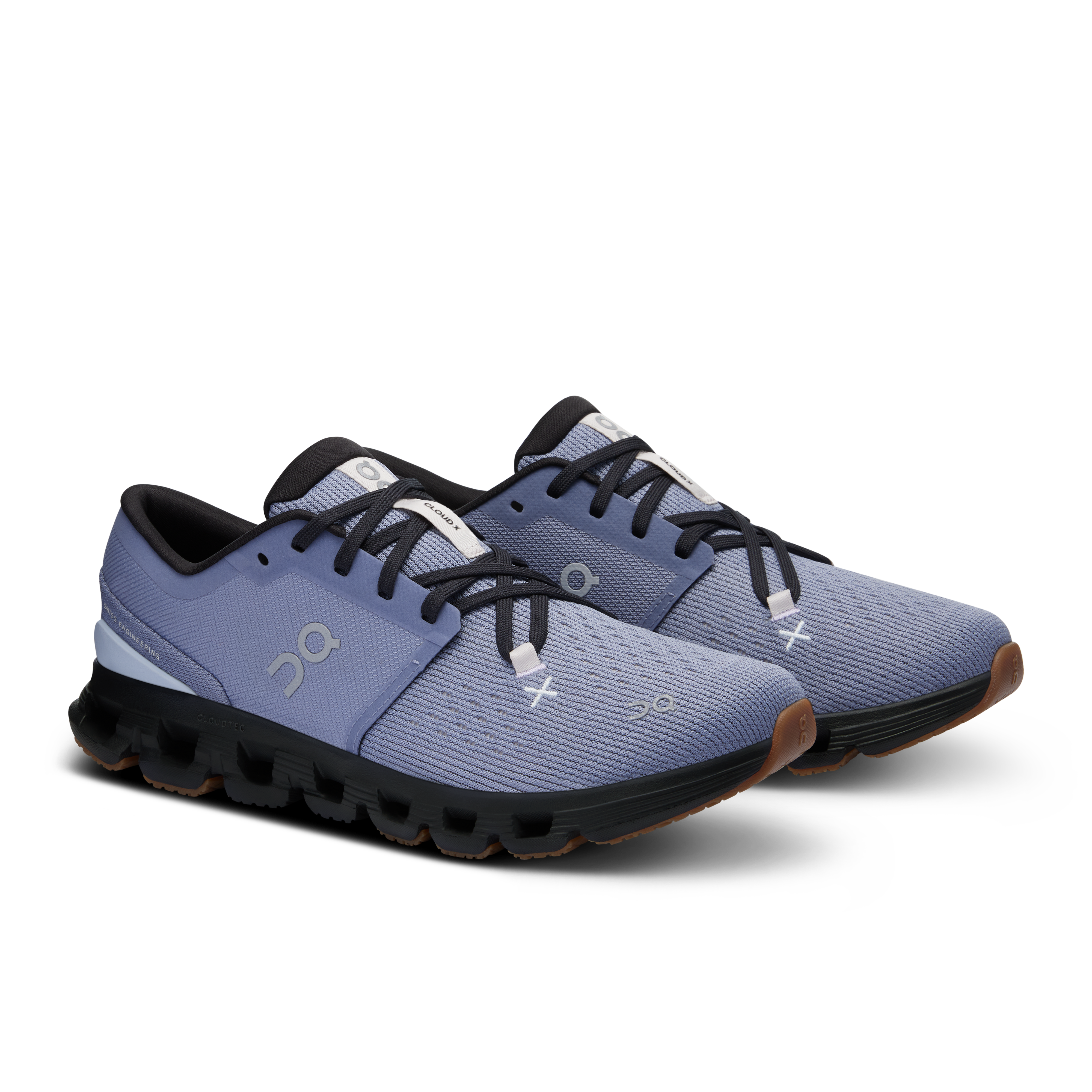 On Running Women's Cloud X 4 Running Shoes - Lightweight & Breathable - Feather/Black - Perfect for Jogging, Gym Workouts & Daily Wear