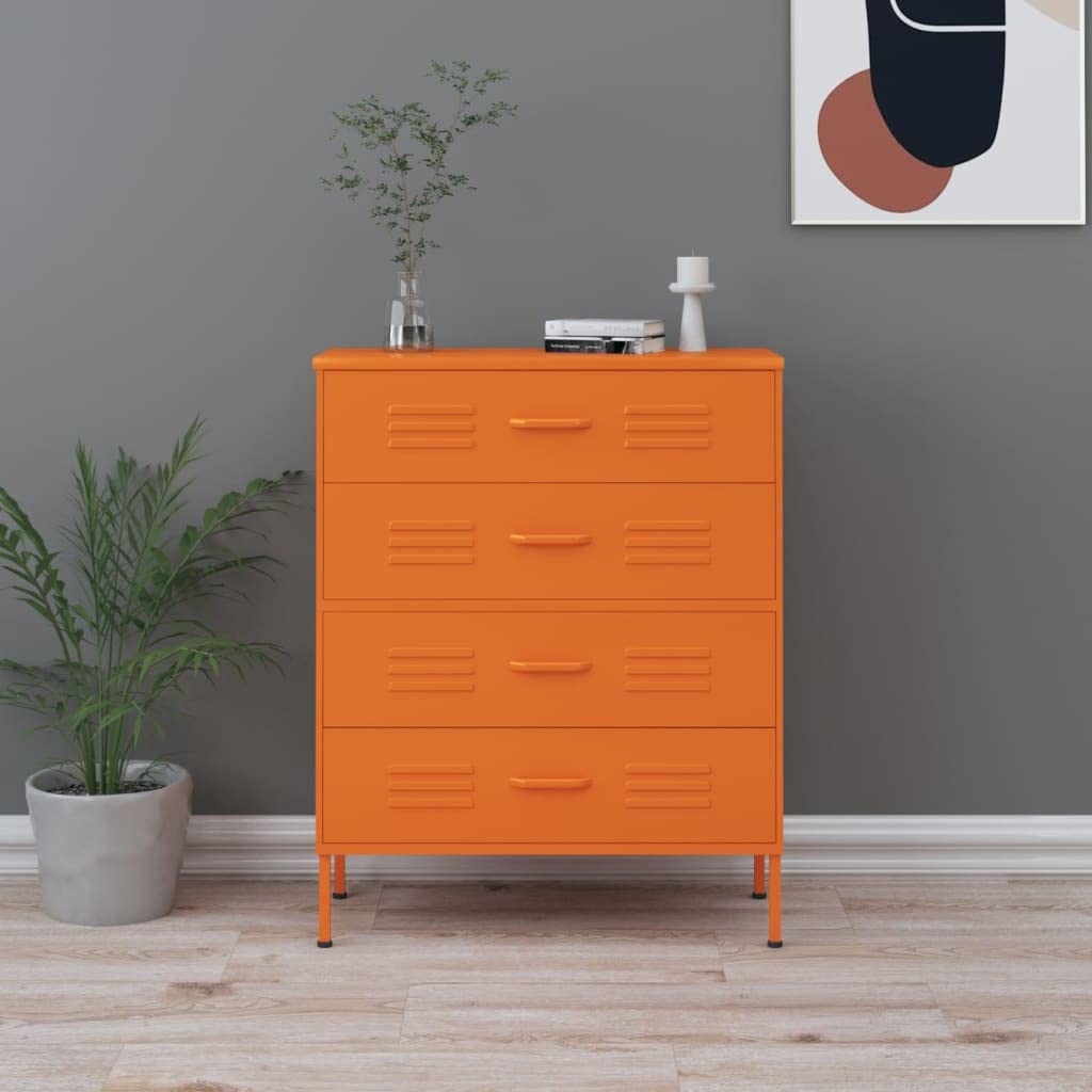 Modern 4-Drawer Steel Locker & Closet Organizer - 31.5