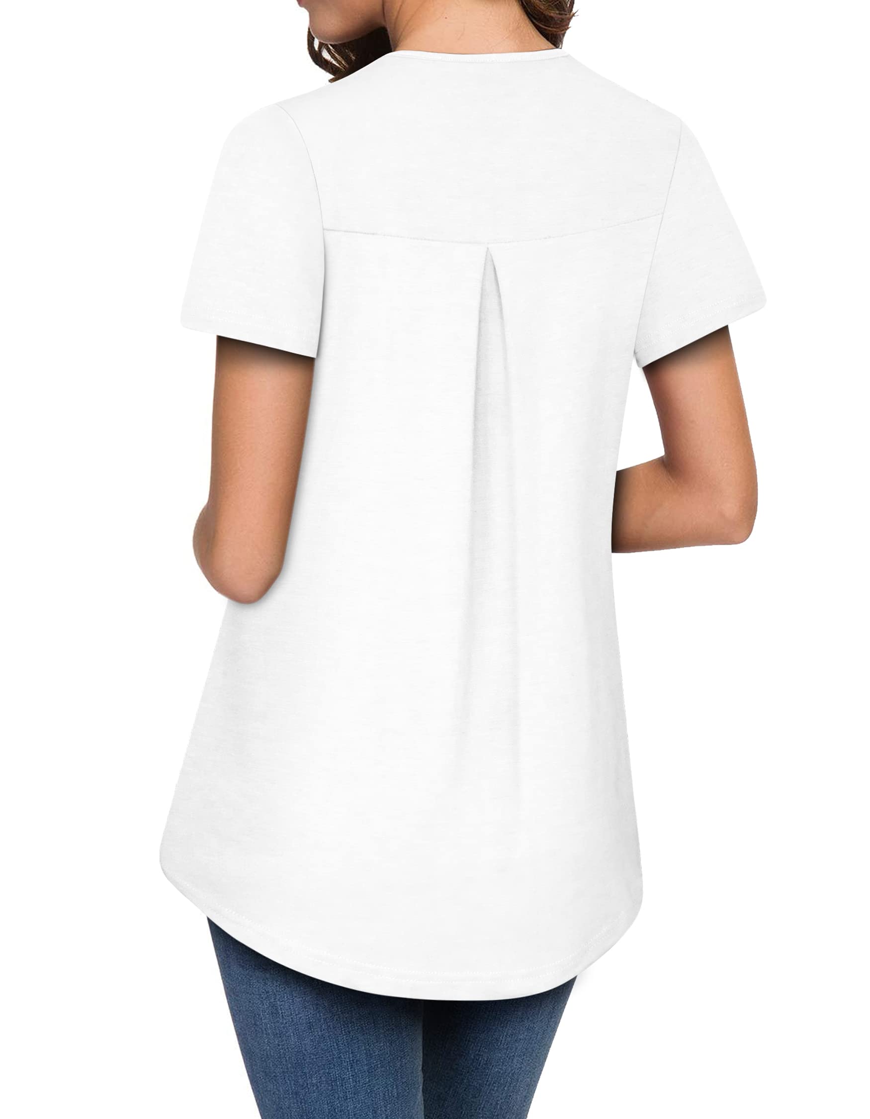 Elegant Women's Short Sleeve Mesh Patchwork Blouse - Trendy Sexy Casual Tops for Party, Date Night & Office Wear