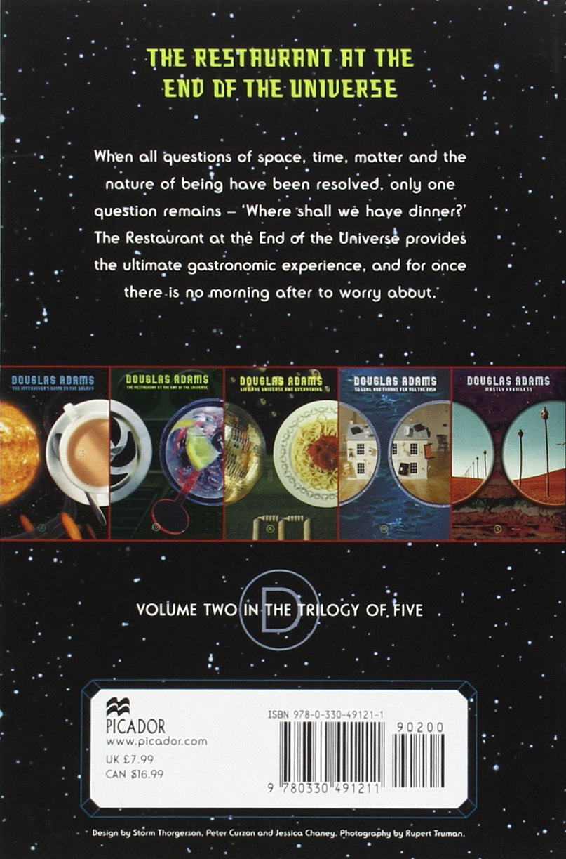 The Restaurant at the End of the Universe - Hitchhiker's Guide to the Galaxy Book 2 | Sci-Fi Comedy Novel by Douglas Adams | Perfect for Space Adventure Fans & Sci-Fi Book Lovers
