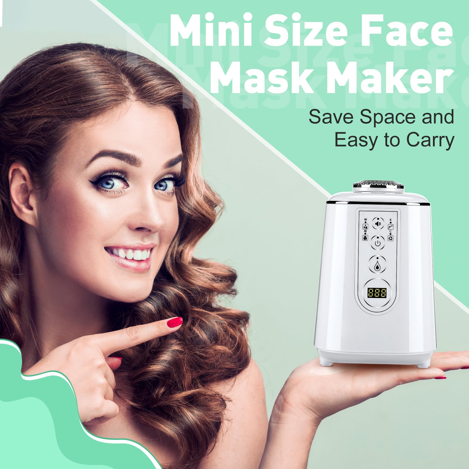 Mini Facial Mask Maker with Collagen Pills - DIY Face Mask Machine for Home Skincare | Portable Face Mask Device for Women & Girls | Perfect for Spa Nights, Self-Care Routines & Beauty Treatments