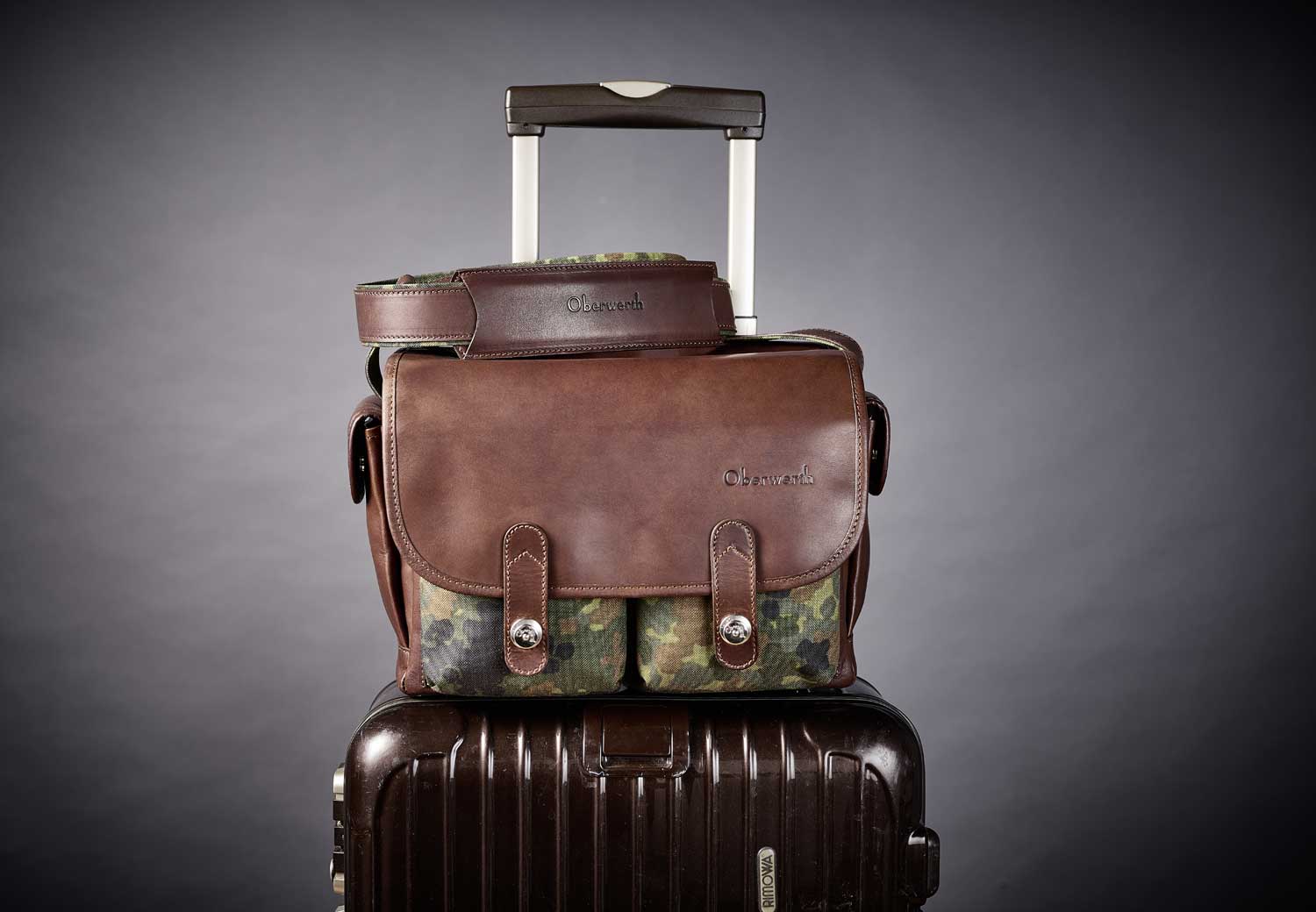 Oberwerth Wetzlar II Medium Camera Bag - Premium Cordura & Leather Photography Backpack (Olive/Dark Brown) - Perfect for DSLR, Mirrorless Cameras & Travel Photography