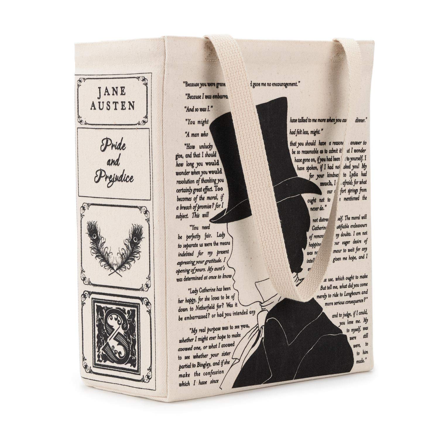 Pride and Prejudice Tote Bag - Classic Jane Austen Book Lover Gift - Perfect for Book Club, Library & Literary Enthusiasts