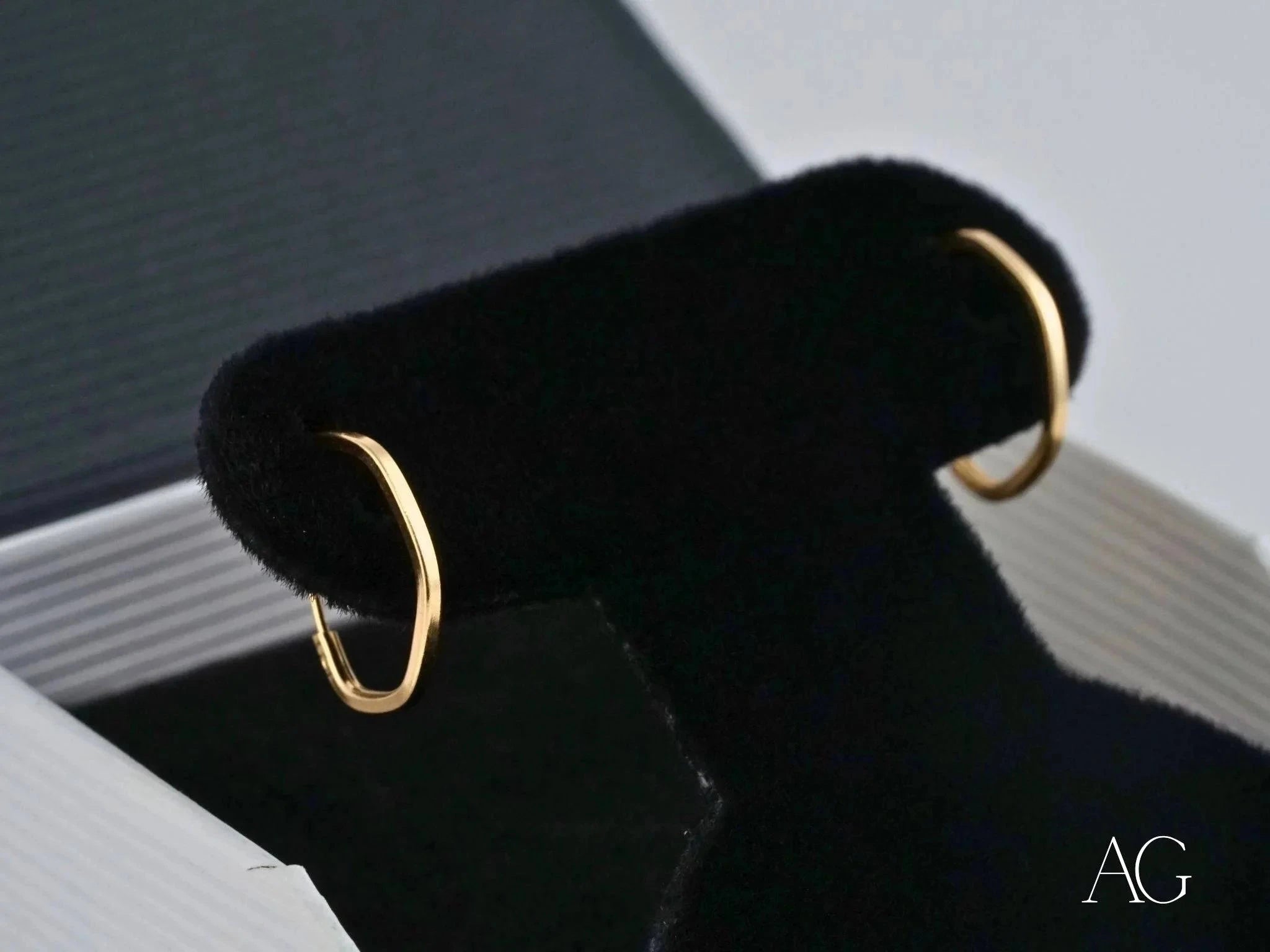 18K Gold Mini Hoop Earrings - Glimmergold Dainty Everyday Hoops for Women | Perfect for Work, Date Night & Special Occasions