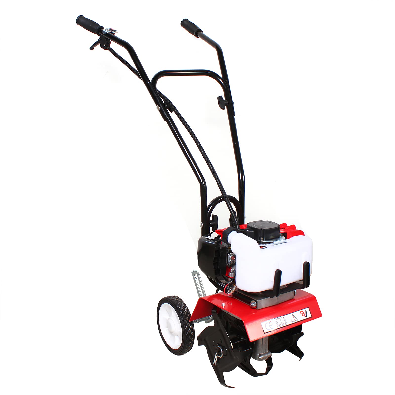 1.9KW Air-Cooled Two Stroke Gasoline Cultivator - 6500-700r/min Mini Tiller for Land Reclamation, Micro Tillage & Soil Ripping | Perfect for Vegetable Gardens, Orchards, Greenhouses & Flower Beds | Ideal for Home Gardening, Farm Work & Landscaping Projects
