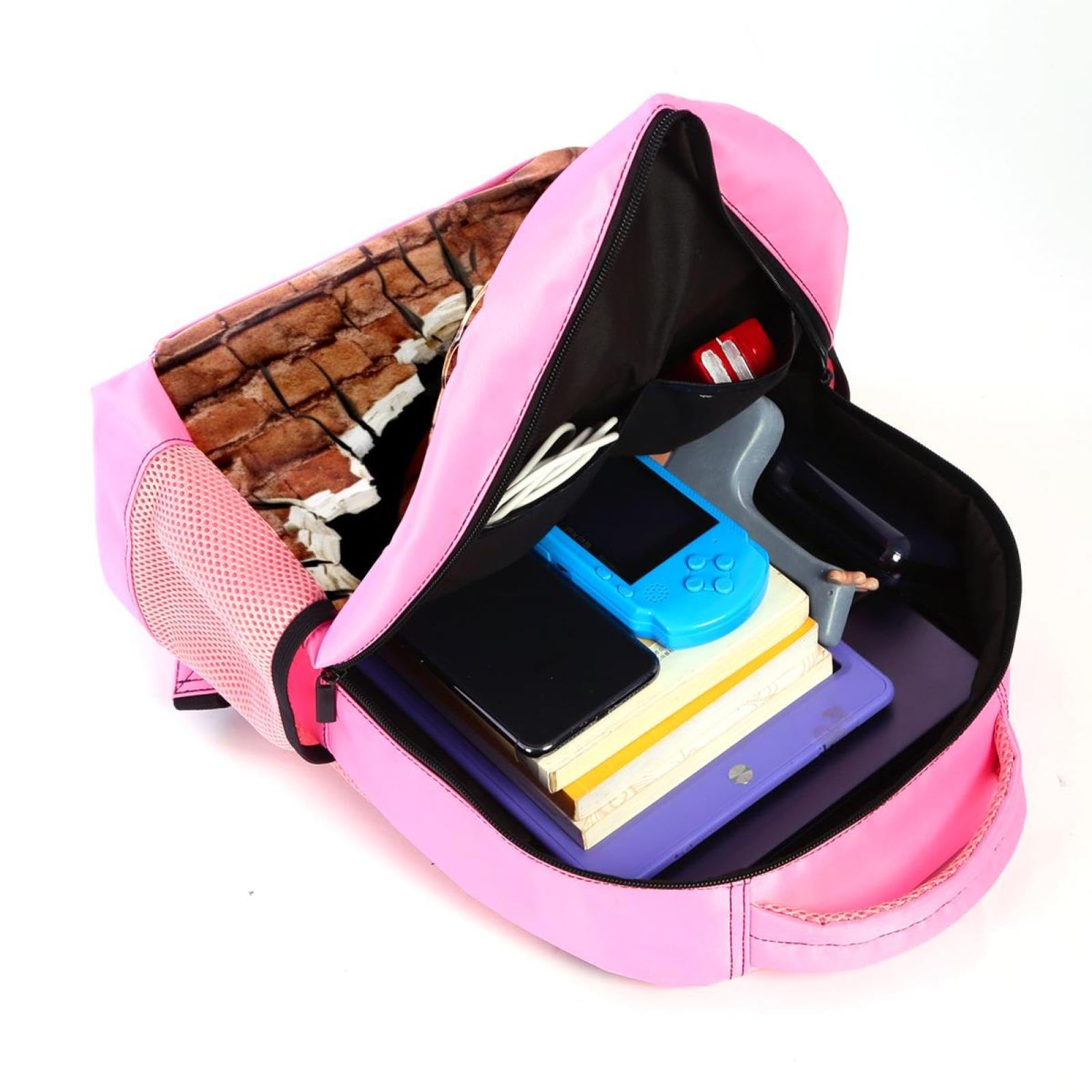 Durable Travel Backpack for Men & Women - Waterproof Basketball Texture Design - Perfect for Hiking, Gym, Work & School - Lightweight Carry-On Backpack