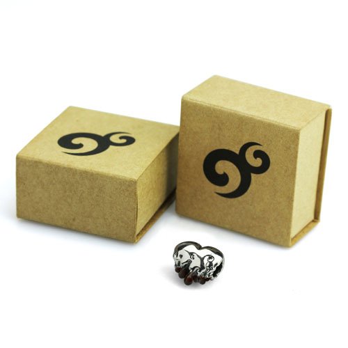 OHM Melting Heart Chocolate Tips Enamel Bead for Jewelry Making, DIY Crafts, and Gift Giving - Perfect for Necklaces, Bracelets, and Keychains