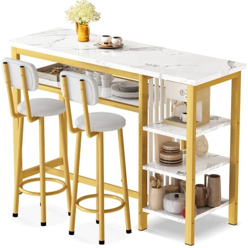 AWQM 3-Piece Counter Height Dining Set - 47
