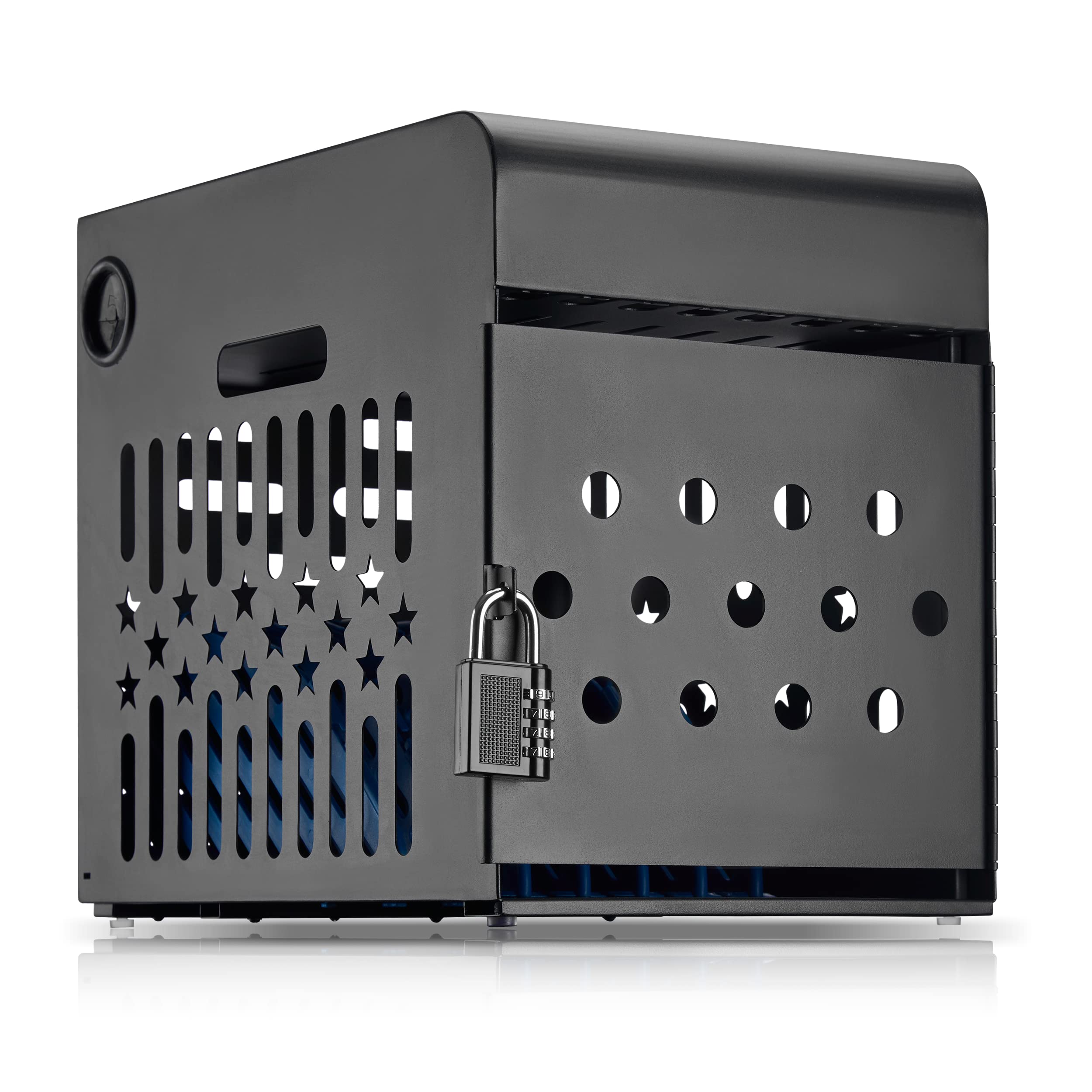 8-Port Tablet Charging Station with Lockable Steel Case - Fits 14
