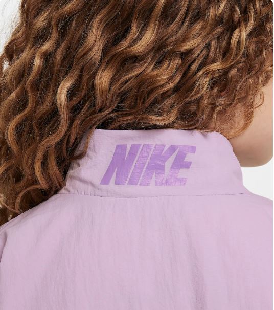 Nike Kids' Swoosh Fuchsia Windbreaker Jacket - Lightweight Water-Resistant Running Jacket for Boys & Girls - Perfect for Outdoor Sports & School Activities