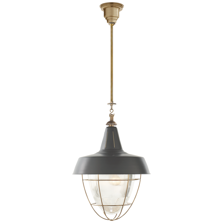Henry Industrial Hanging Light - Vintage Metal Pendant Lighting Fixture for Kitchen, Dining Room, Bar & Cafe | Adjustable Height, Edison Bulb Compatible | Perfect for Farmhouse, Loft & Industrial Decor