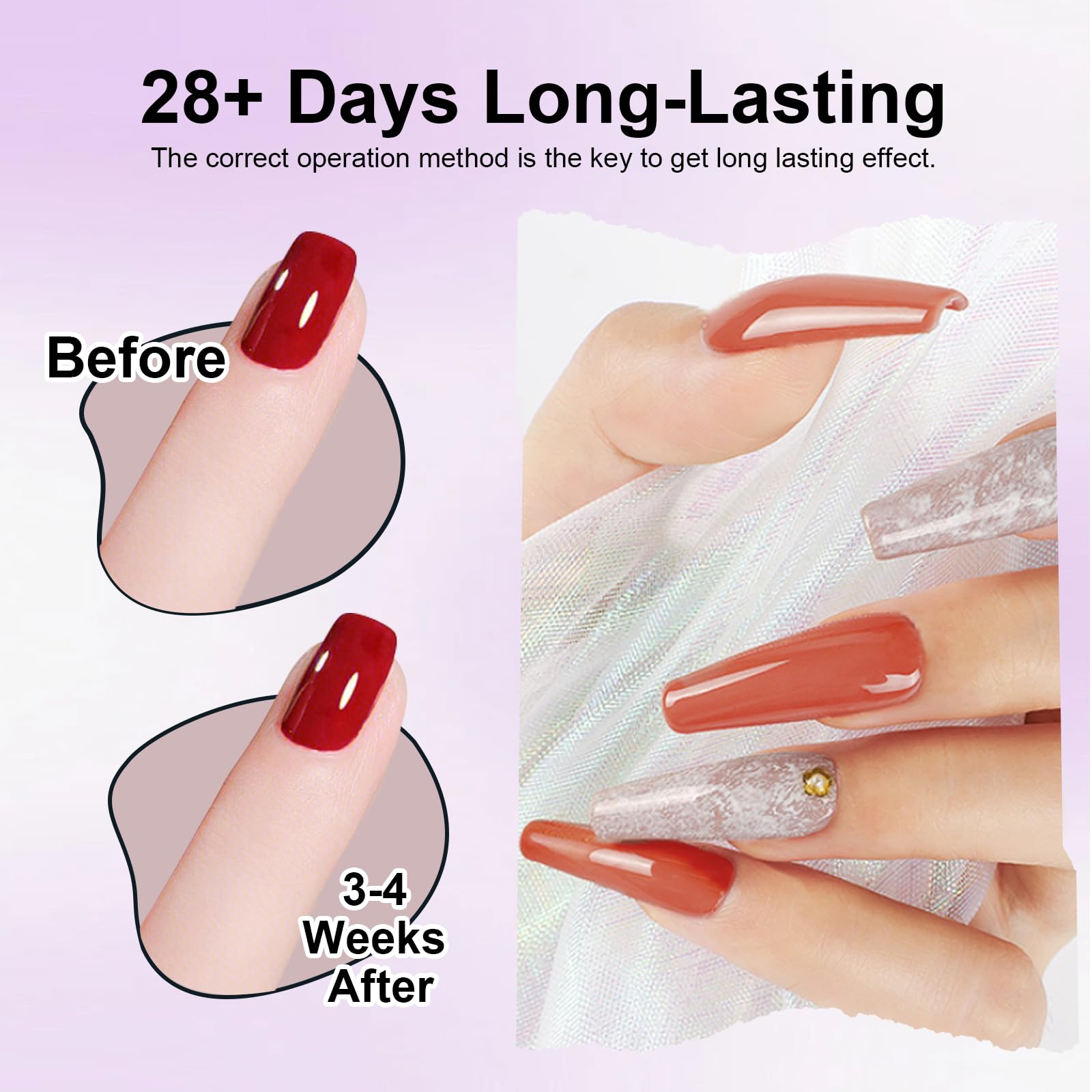 103 Colors Gel Nail Polish Set - Long Lasting Soak Off UV LED Nail Art Kit with Base Coat, Glossy & Matte Top Coat for Salon & Home Manicure | Perfect for Nail Art Designs, DIY Nails & Professional Use