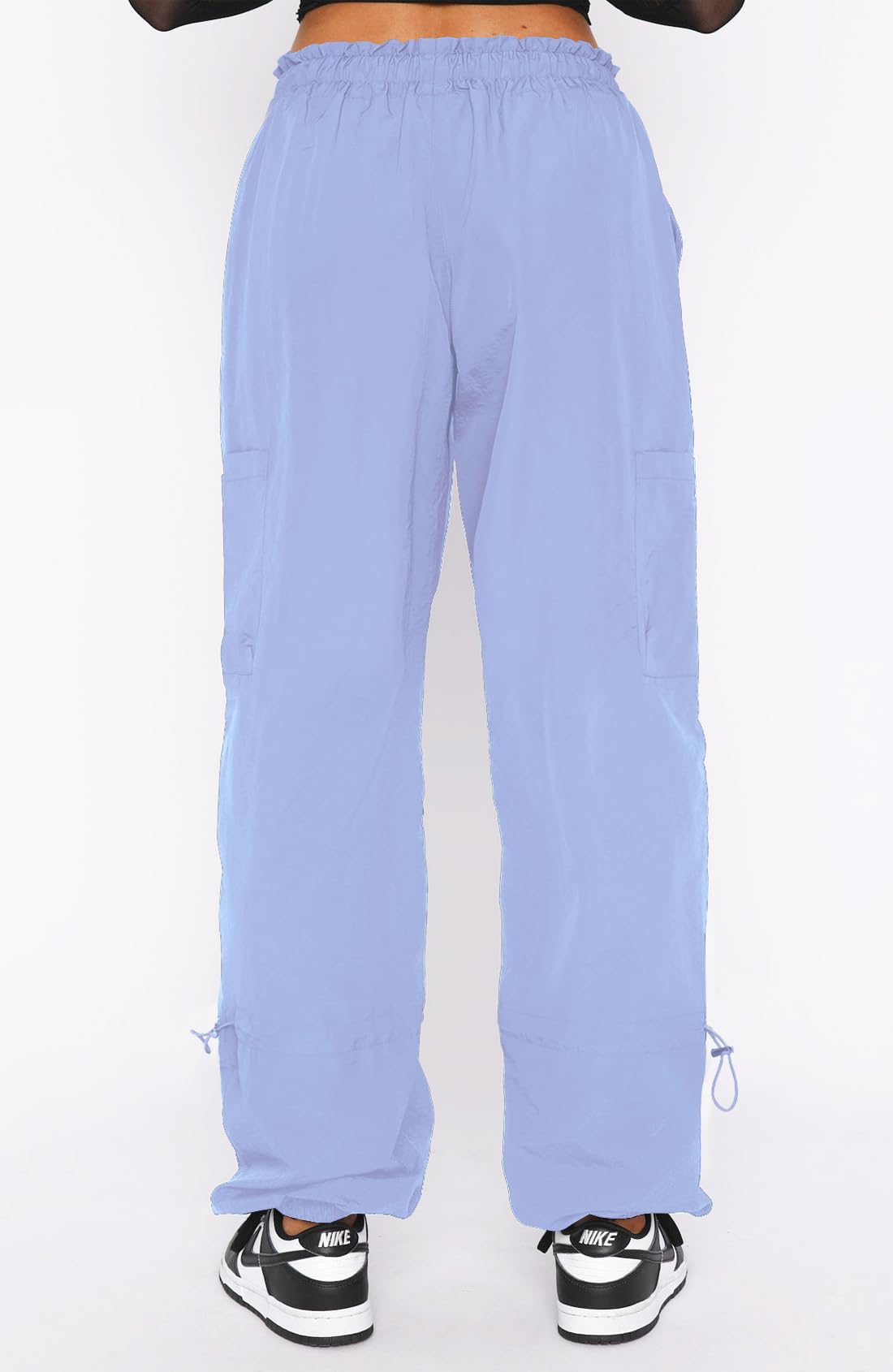Women's Cargo Pants - Baggy Parachute Pants for Women | Y2K Fashion, Rave & Festival Outfits | Streetwear, Casual Wear & Outdoor Activities