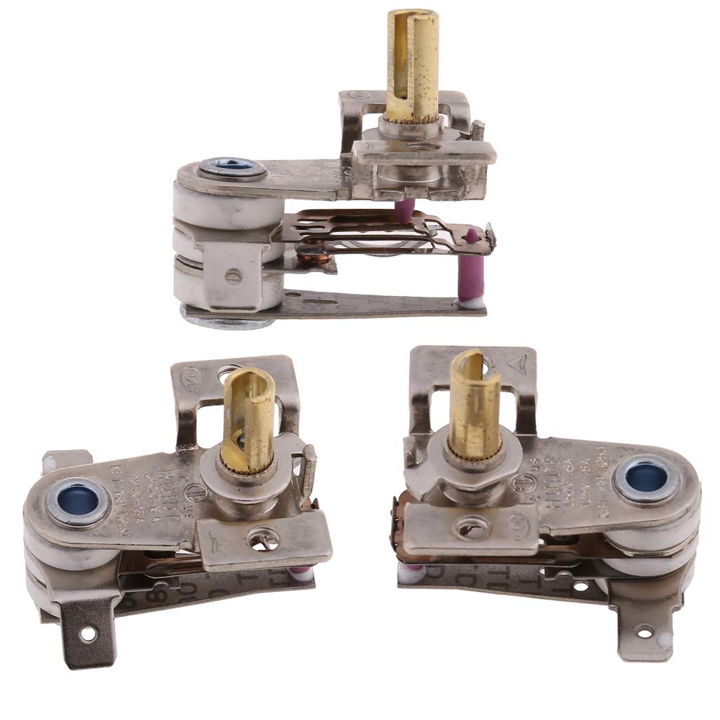 250V 16A Adjustable 90°C Bimetallic Thermostat Switch KDT-200 - Temperature Control for Electric Heaters, Irons, Ovens & Appliances | Perfect for Home, Workshop & Industrial Use