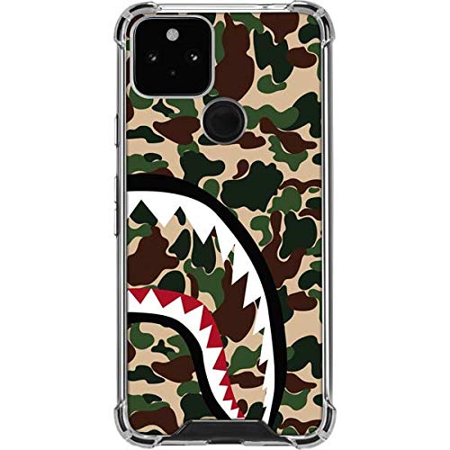 Skinit Clear Phone Case for Google Pixel 5 - Shark Teeth Street Camo Design | Protective Slim Cover | Perfect for Outdoor Adventures & Daily Use