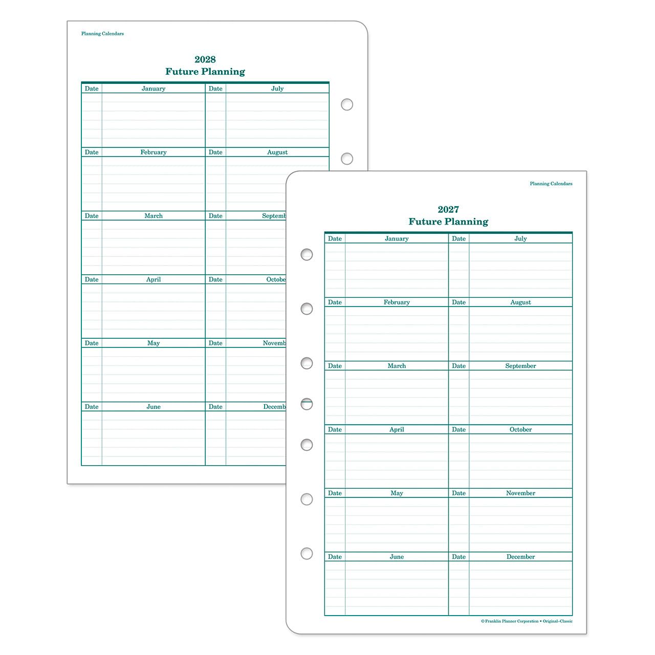 FranklinCovey 2 Page Per Day Planner 2025-2026 - Ring Bound Organizer for Productivity & Time Management | Classic Design for Professionals, Students & Goal Tracking | Perfect for Office, School & Daily Planning