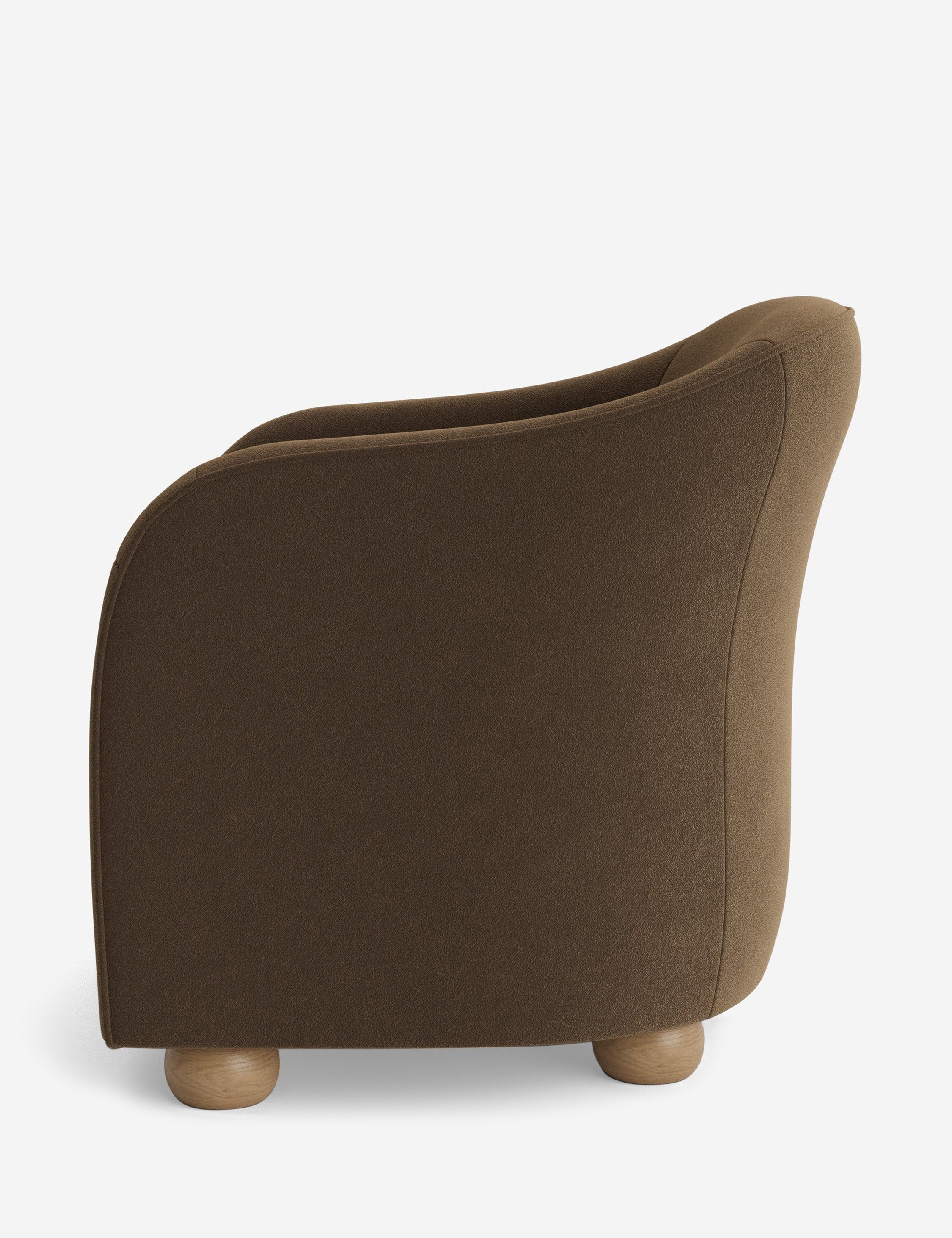 Faro Accent Chair by DISC Interiors - Modern Mid-Century Lounge Chair with Wooden Legs & Upholstered Seat - Perfect for Living Room, Bedroom or Office Decor