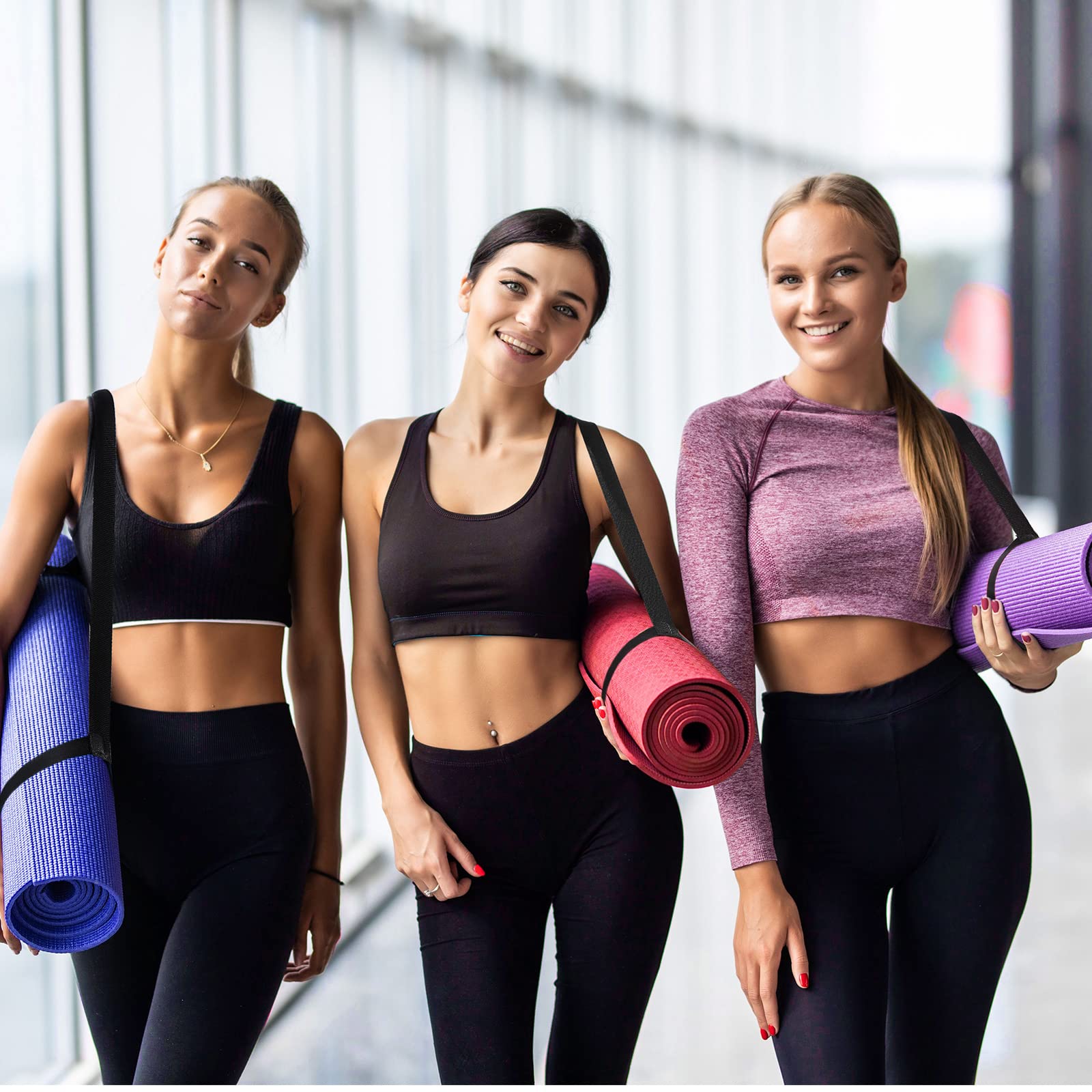 Hoolerry 36-Piece Yoga Mat Set - 12 Non-Slip 68