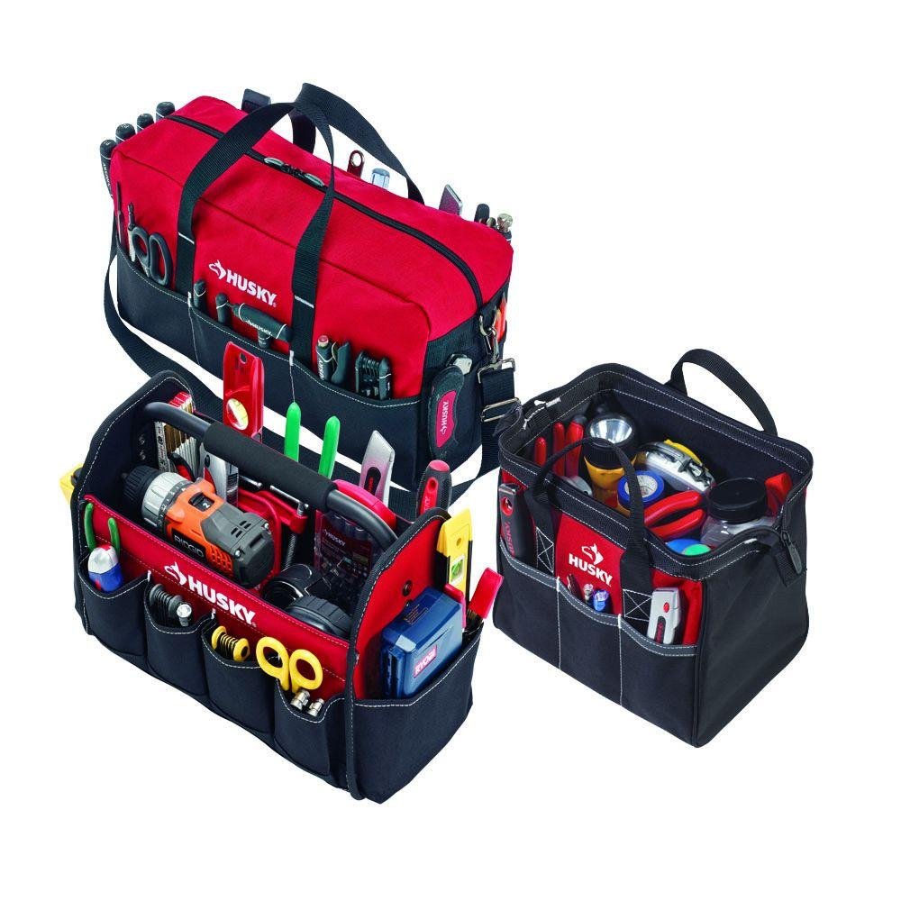 **Husky 3-Piece Tool Bag Set - 12