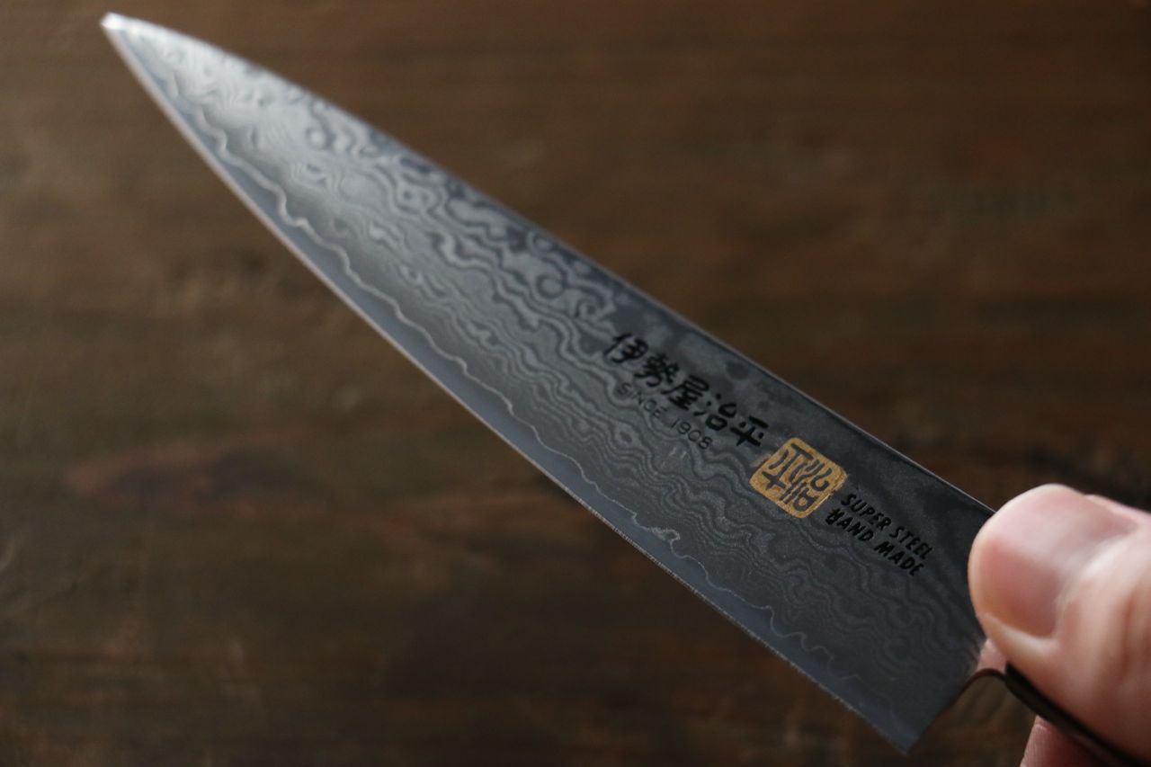 Premium Iseya VG10 G Series 33-Layer Damascus Japanese Knife Set - 150mm Petty, 180mm Santoku & 210mm Gyuto - Perfect for Professional Chefs & Home Cooking Enthusiasts