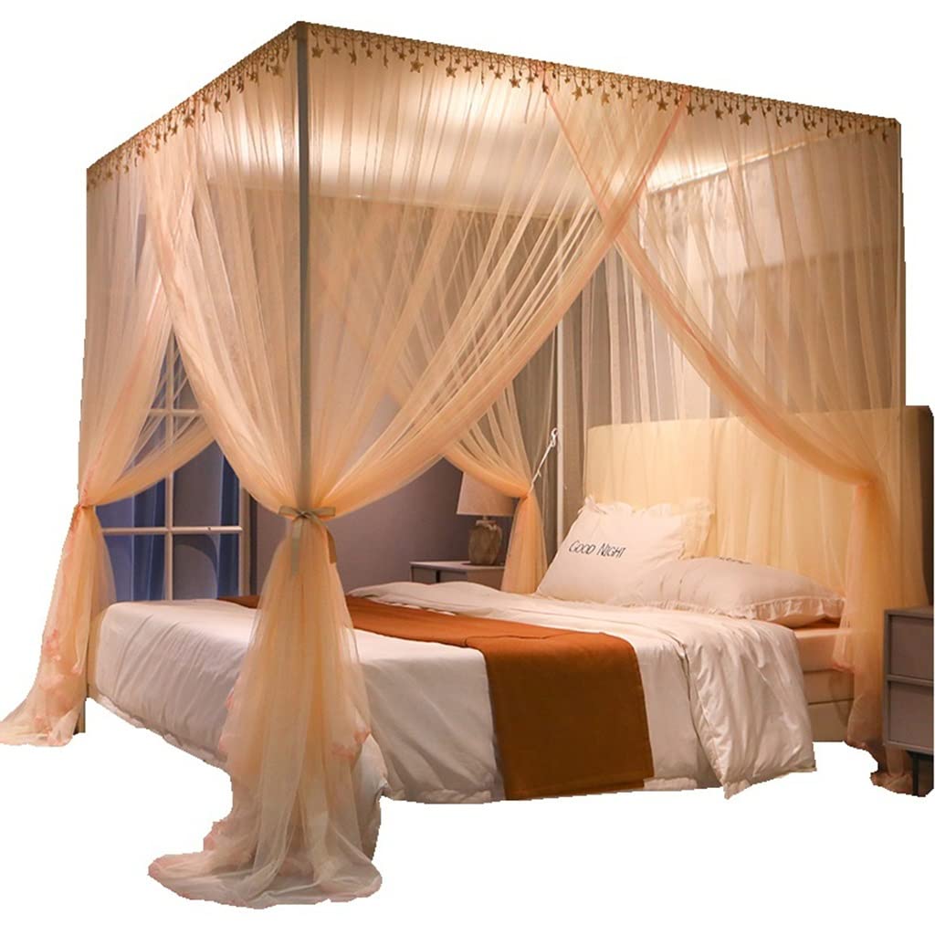 Elegant U-Shaped Mosquito Net for Bed - Retractable 3-Door Canopy with Stainless Steel Bracket, Fits Beds, Cribs & Hammocks (Jade Green, 1.2m) - Perfect for Outdoor Camping, Patio Lounging & Nursery Protection