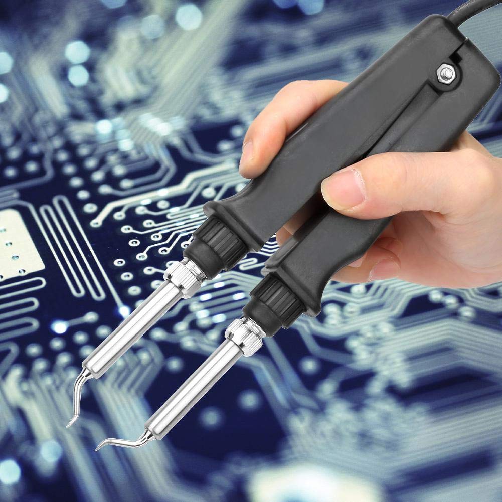 60W SMD Rework Soldering Iron Tweezer Kit - 220V Desoldering Tool for Densely Mounted Circuit Boards | Perfect for Electronics Repair, PCB Work & DIY Projects