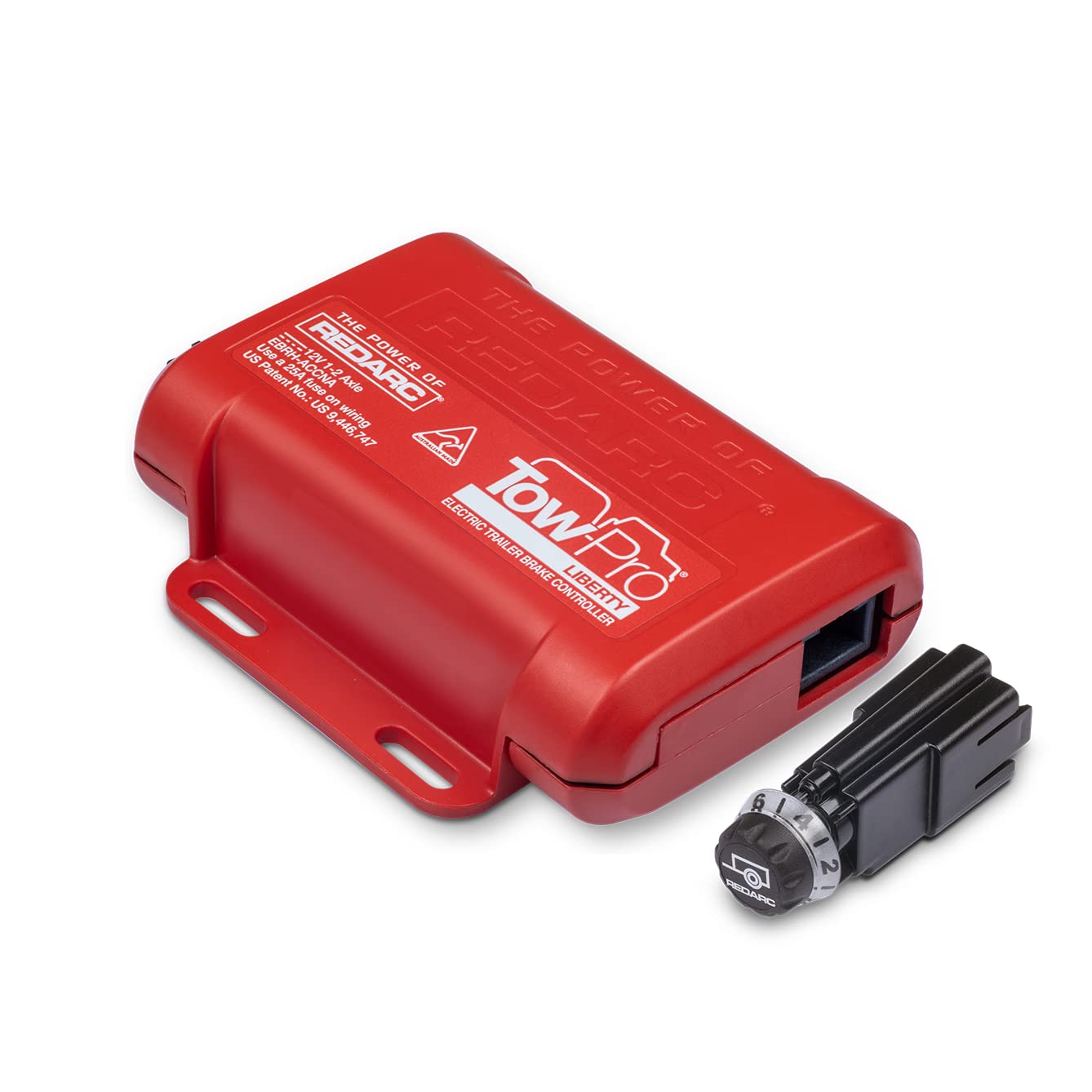 REDARC Tow-Pro Liberty Electric Trailer Brake Controller Kit - Proportional Braking, Active Calibration & Inertia Sensing | 12V System Compatible | Ideal for Towing Trailers, Boats & Campers | Manual Override for Trailer Sway Control