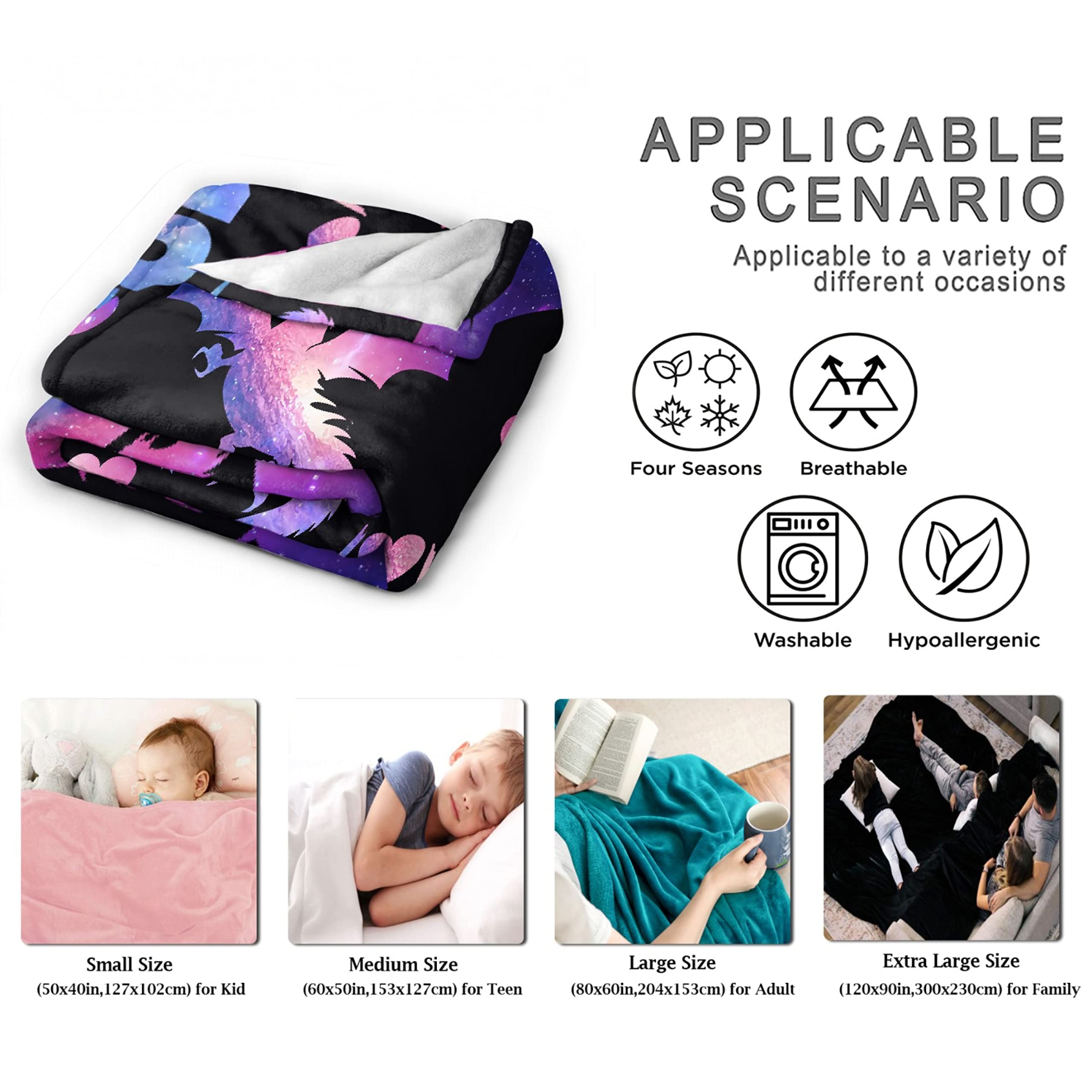 Personalized Dragon Blanket for Women & Girls - Custom Flannel Lightweight Throw Gift for Dragon Lovers - Birthday Graduation Present - 120x90 Inch All-Season Cozy Blanket for Bed, Sofa & Chair - Perfect for Home, Office & Gifting